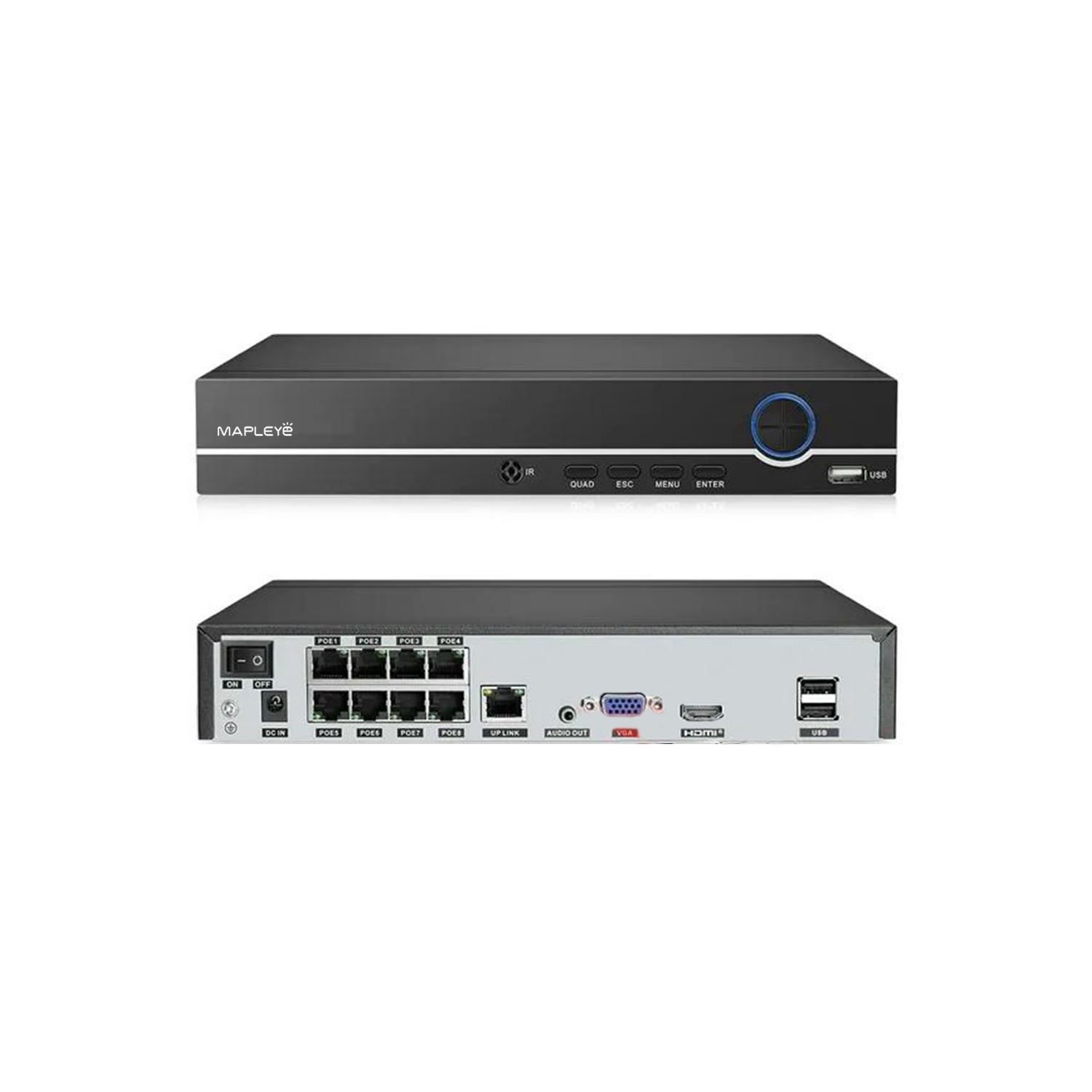 Mapleye 4K 8MP Color Night Vision 6 Security CCTV IP camera Kit