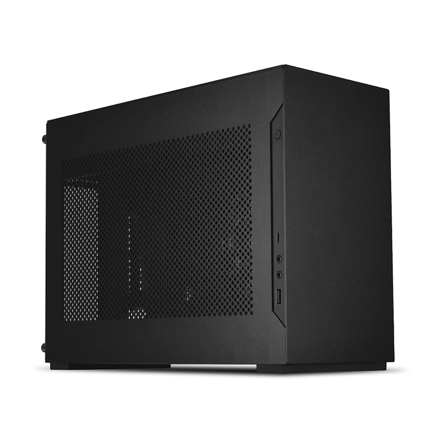 LIAN LI A4-H2O Black SPCC/Aluminum Mini-ITX Computer Case, PCI4.0 Riser Card Cable Included - A4-H2O X4 Black