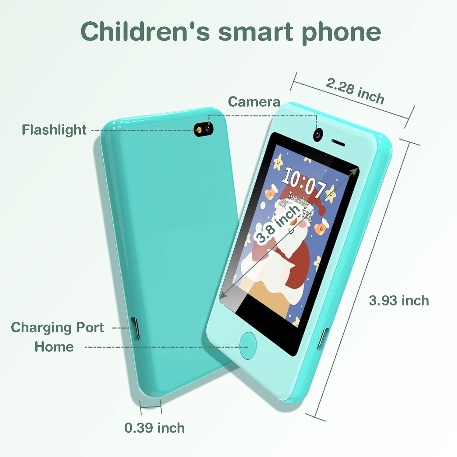 Kids Smart Phone Toy for Boys 3-8 Years Old - Educational games, Dual cameras, MP3 Music Player, and touchscreen pretend play. Spark imagination and