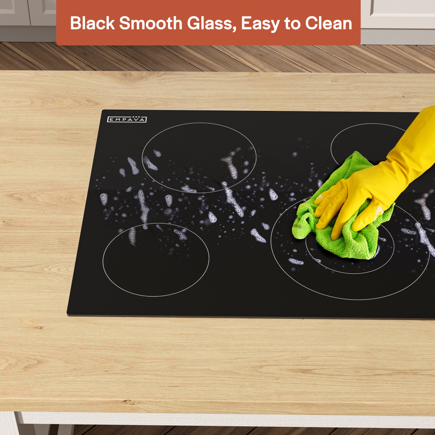 Empava 30 Inch Electric Radiant Cooktop with 4 Burners EMPV-30REC12