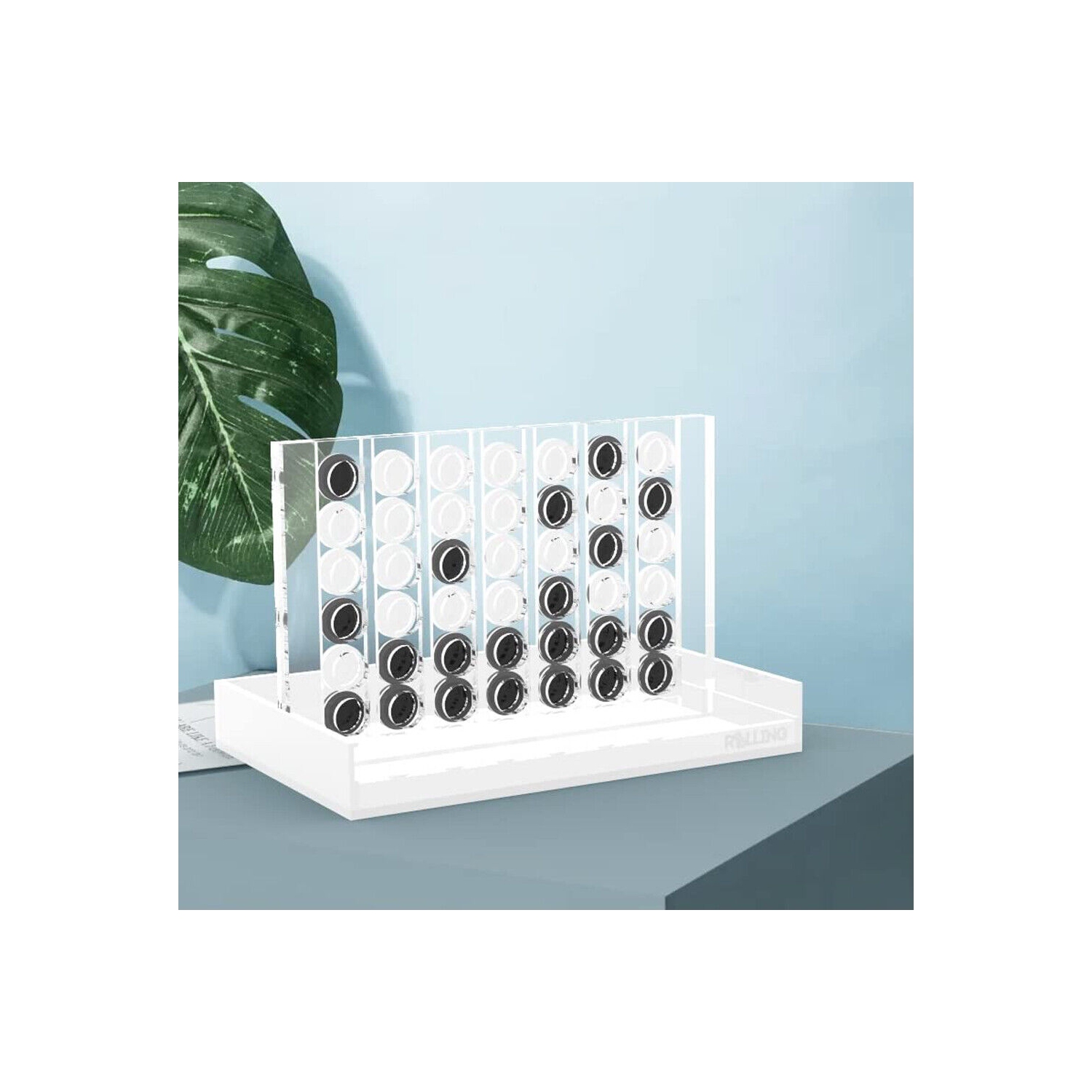 Jeu de société et de jetons en acrylique quatre en rangée Lucite - Premium Connect 4