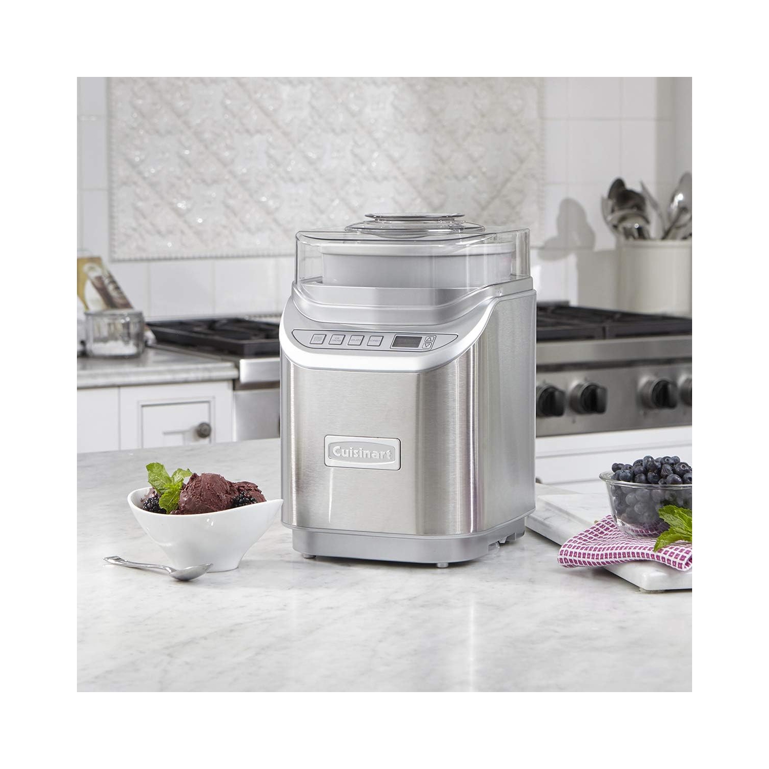 Cuisinart ICE-70C Gelato, Ice Cream and Sorbet Maker, Silver