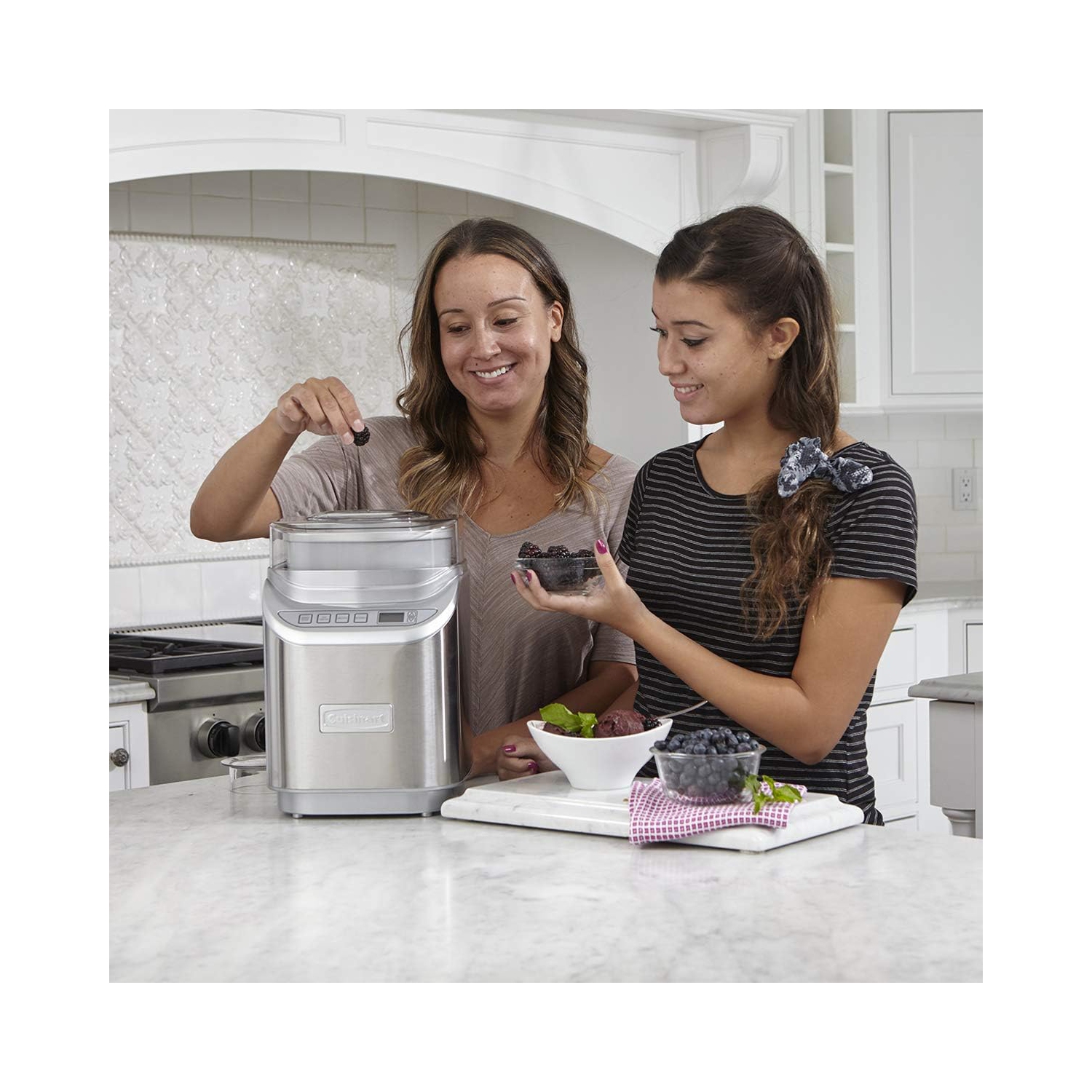Cuisinart ICE-70C Gelato, Ice Cream and Sorbet Maker, Silver