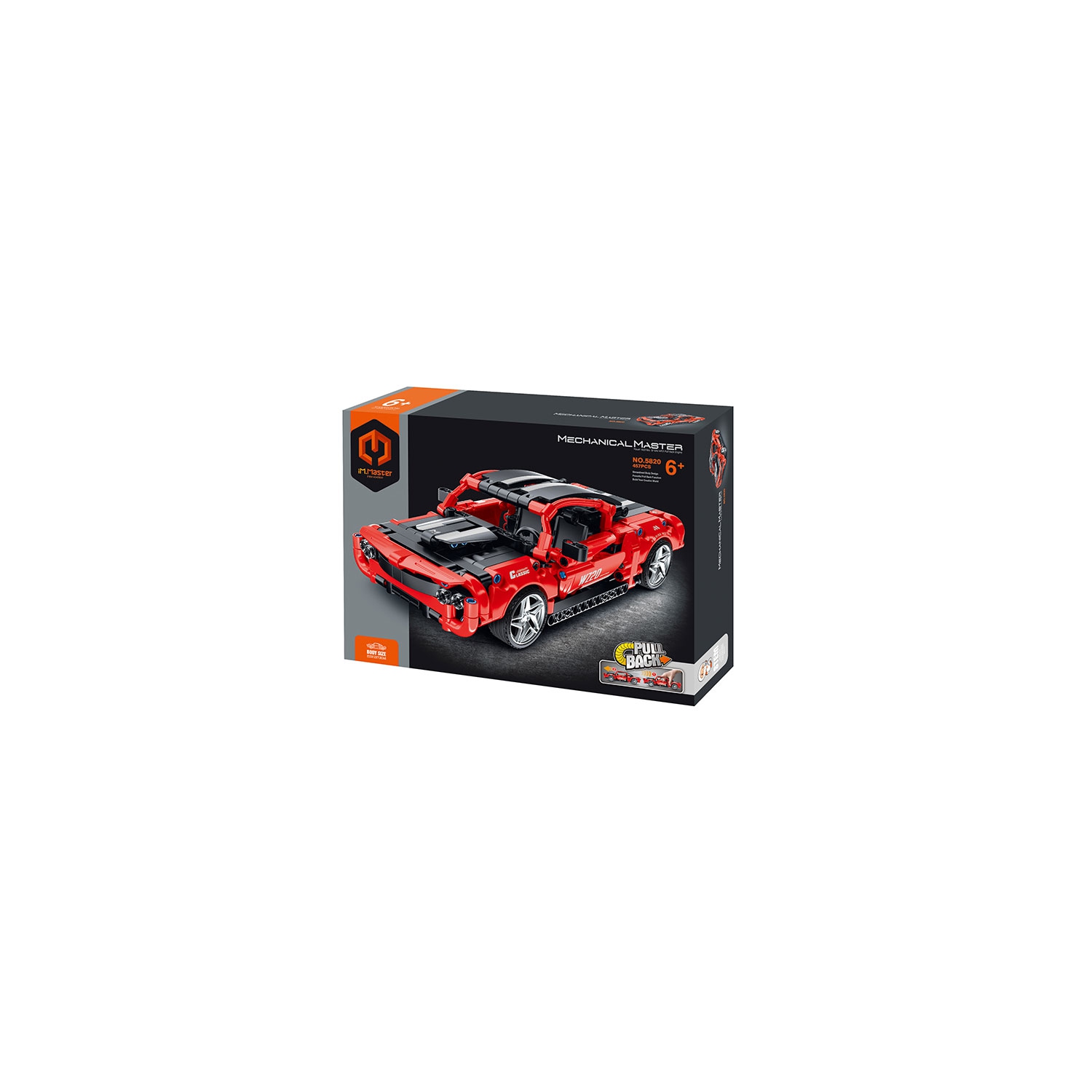 Tradeopia 457 Pieces Block Kit Super Car - Pull Back