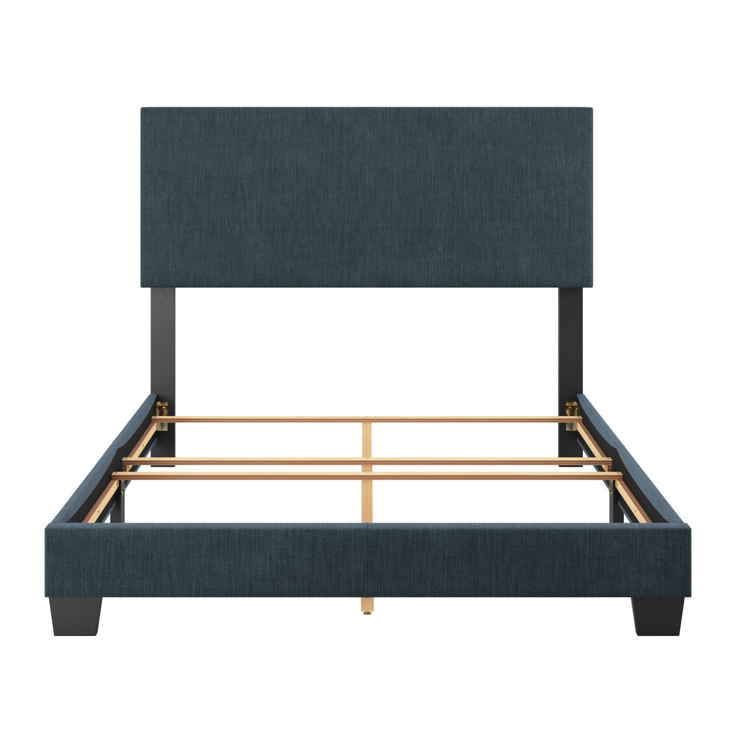 Amber & Emily Luna Modern Fabric Double Bed in Blue