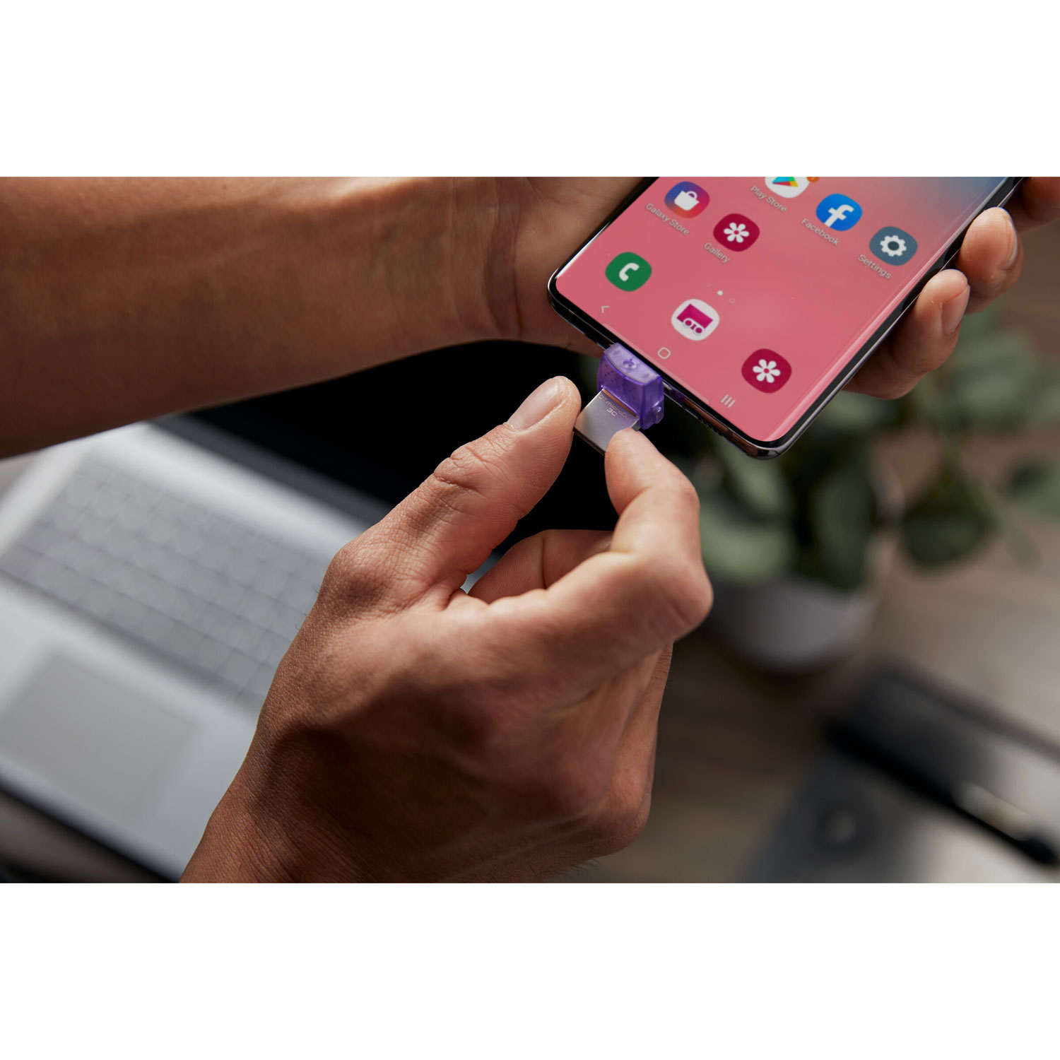 Clé USB 3.2 DataTraveler microDuo 3C de 128 Go de Kingston