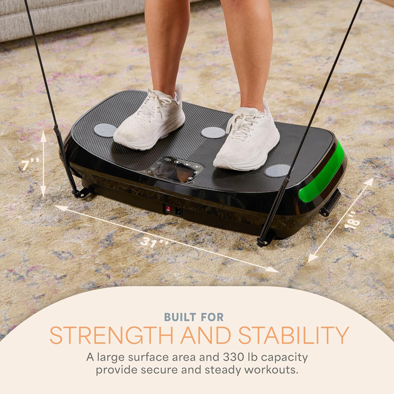 LifePro Rumblex 4D Vibration Plate Exercise Machine – Triple-Motor Oscillation, Linear & Pulsation | Whole-Body Vibrating Plate for Fitness, Weight