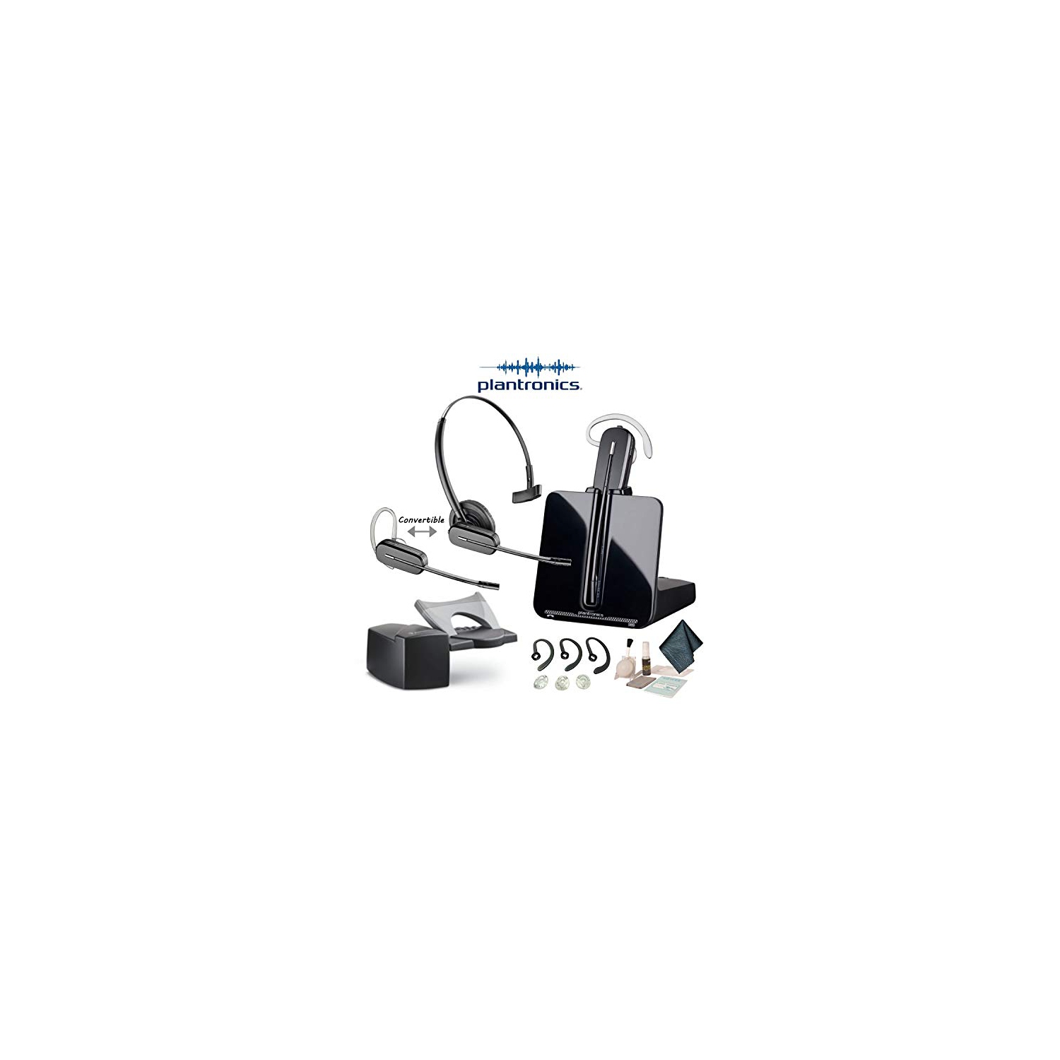 Plantronics CS540 Convertible Wireless Headset Bundle with SAVI HL10  Handset Lifter