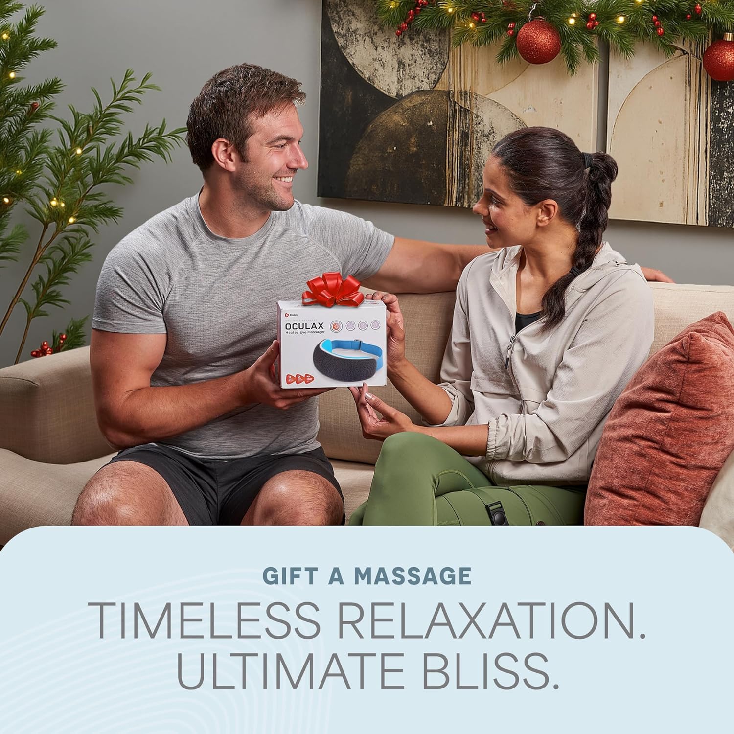 Lifepro Eye Massager: Headache Relief Device with Heat, Vibration, and Bluetooth Music - Smart Eye Massager for Migraines