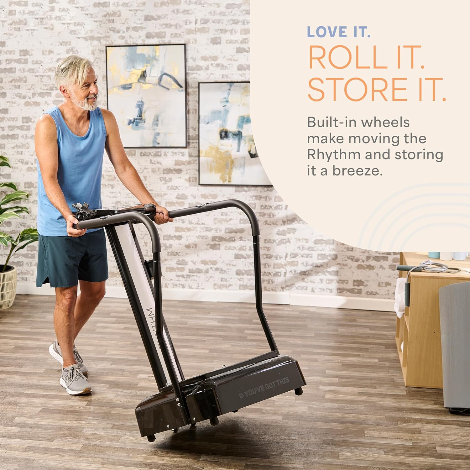 Appareil d'exercice avec plaque vibrante Rhythm de Lifepro avec poignées – Plaque vibrante pour tout le corps pour l'équilibre, la circulation, la