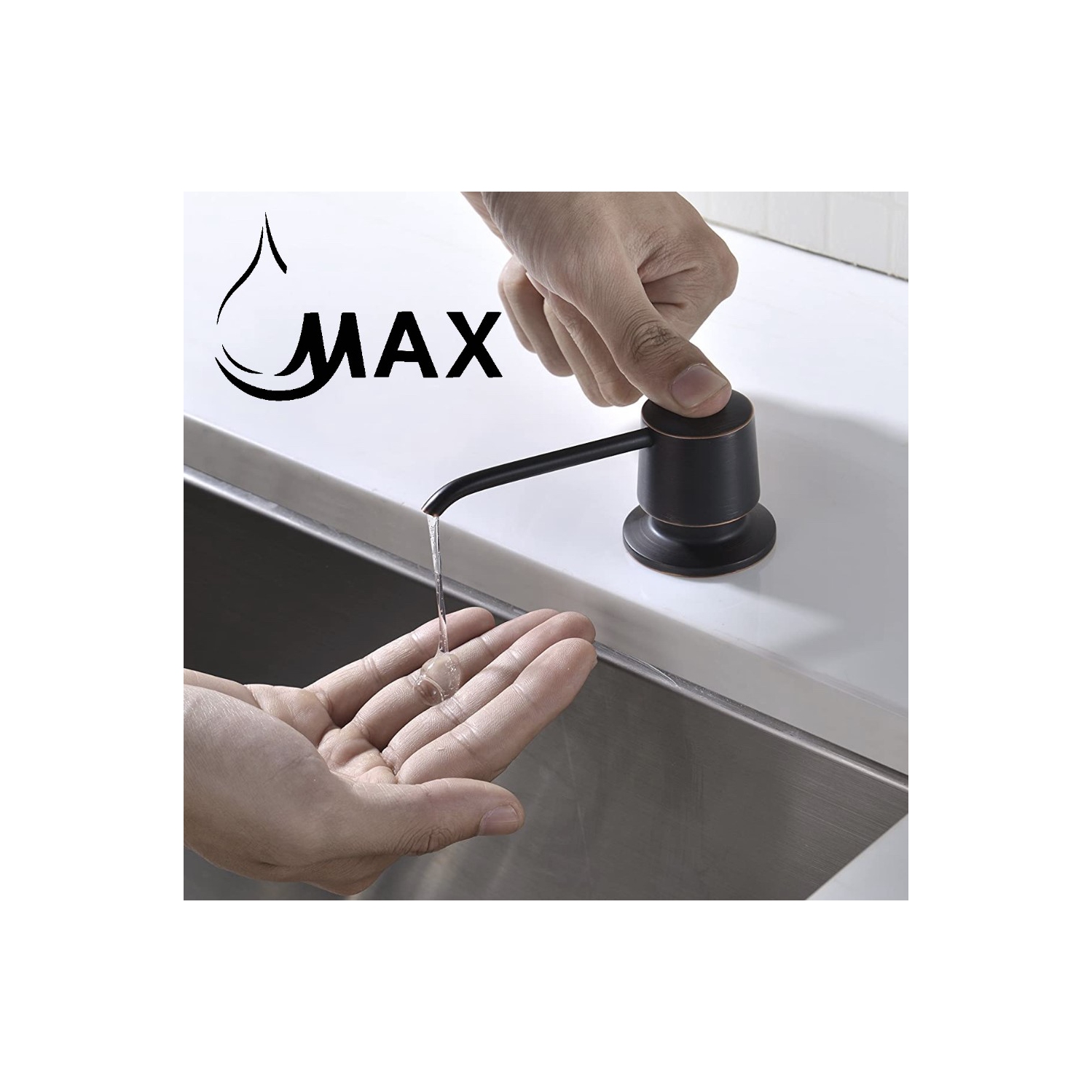 MAX Faucets Soap & Lotion Dispenser Oil Rubbed Bronze Finish