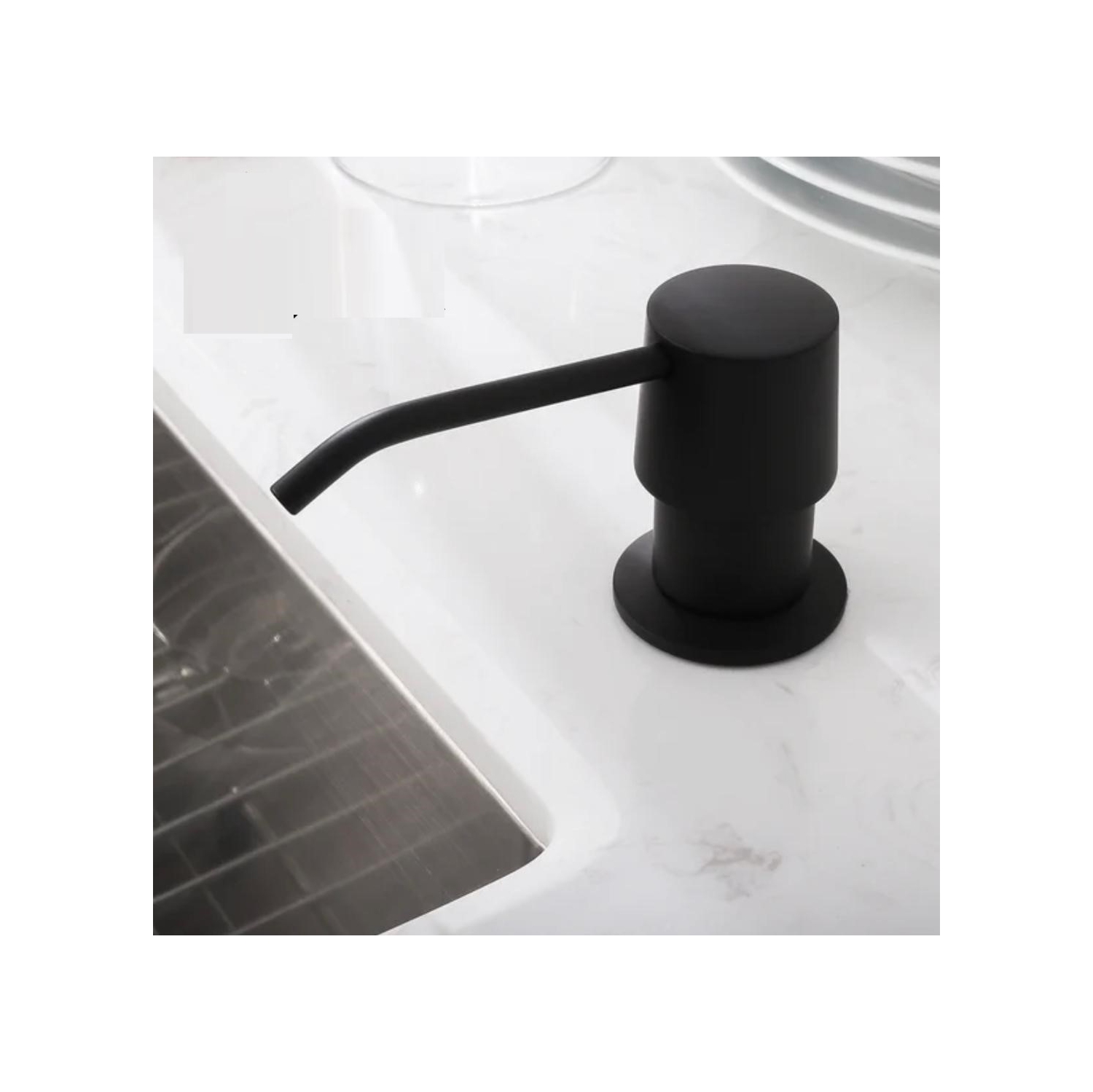 MAX Faucets Soap & Lotion Dispenser Matte Black Finish