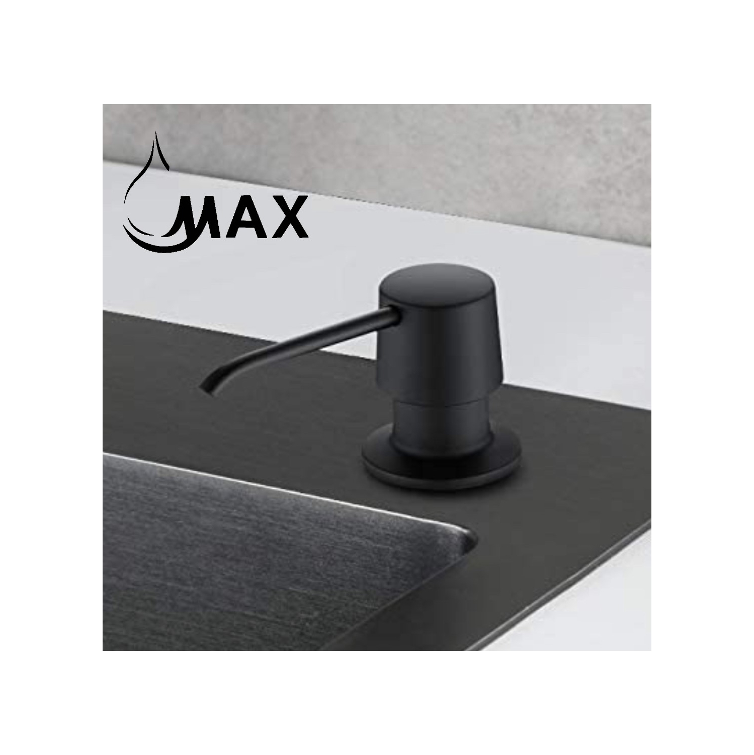 MAX Faucets Soap & Lotion Dispenser Matte Black Finish