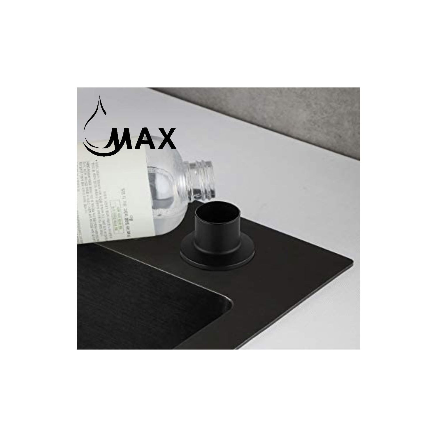 MAX Faucets distributeur de savon fini noir mat