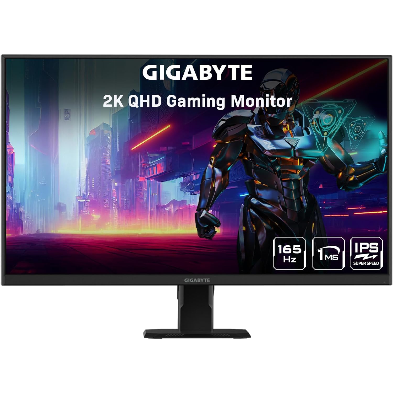 GIGABYTE GS27Q 27" 165Hz 1440P Gaming Monitor, 2560 x 1440 SS IPS Display, 1ms (MPRT) Response Time, HDR Ready, FreeSync Premium, 1x Display Port 1.4, 2X HDMI 2.0