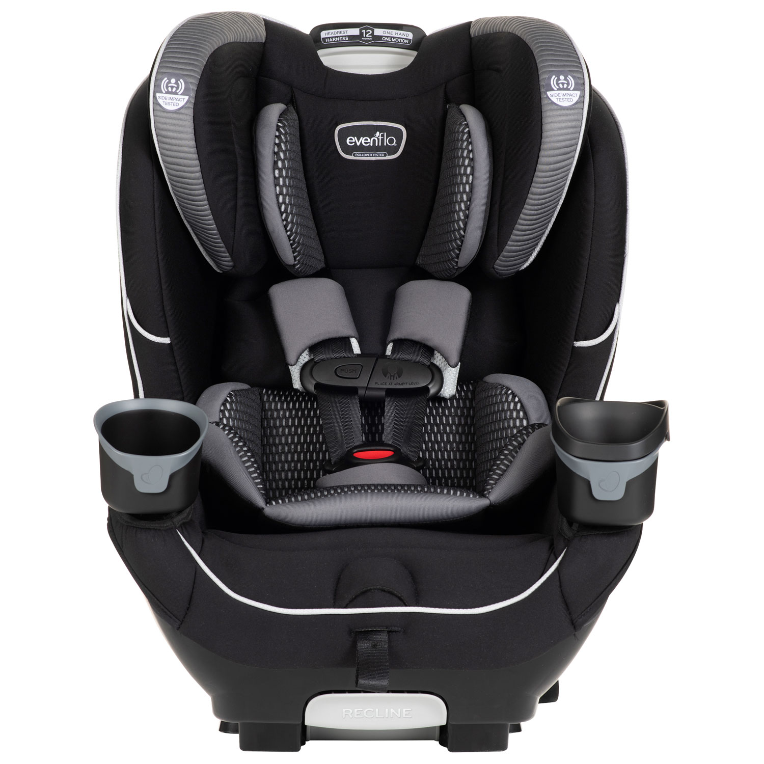 Evenflo EveryFit 3-in-1 Convertible High-Back Booster Car Seat - Olympus Black