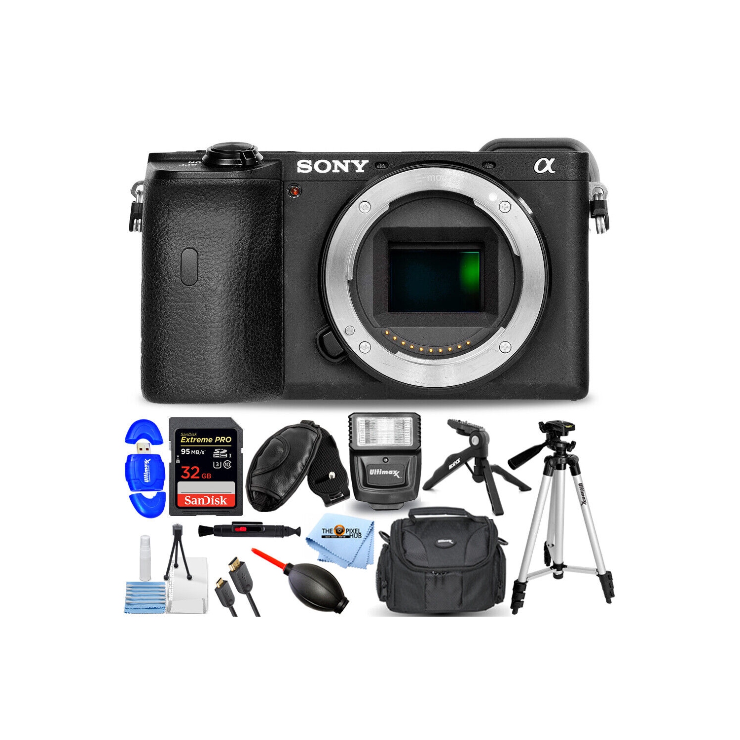 Sony Alpha a6600 Mirrorless Digital Camera (Body Only) - 12PC Accessory Bundle