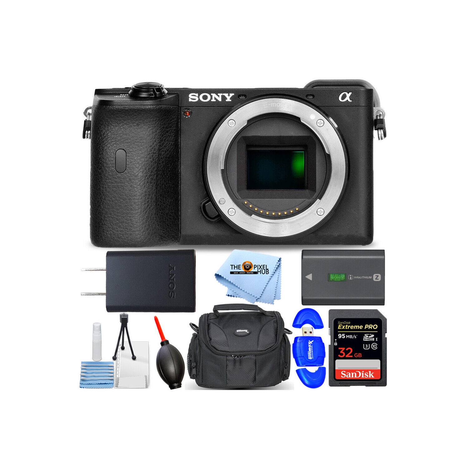 Sony Alpha a6600 Mirrorless Digital Camera (Body Only) - 7PC Accessory Bundle