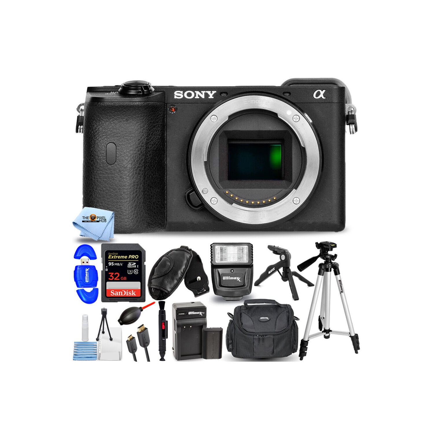 Sony Alpha a6600 Mirrorless Digital Camera (Body Only) + 32GB + EXT BATT Bundle