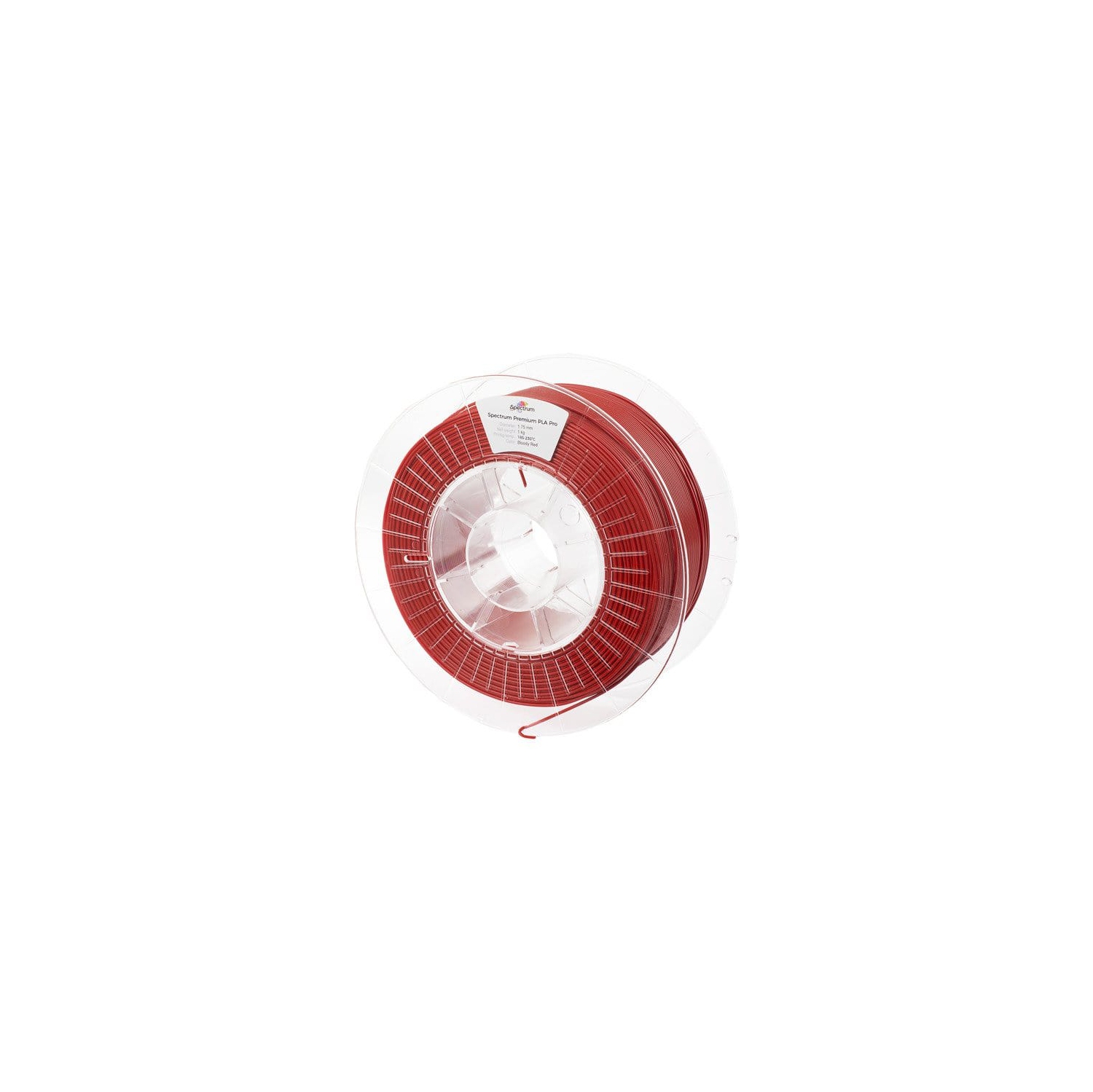 Filament d'acide polylactique Pro Spectrum de 1,75&nbsp;mm rouge de Bloody - 1&nbsp;kg