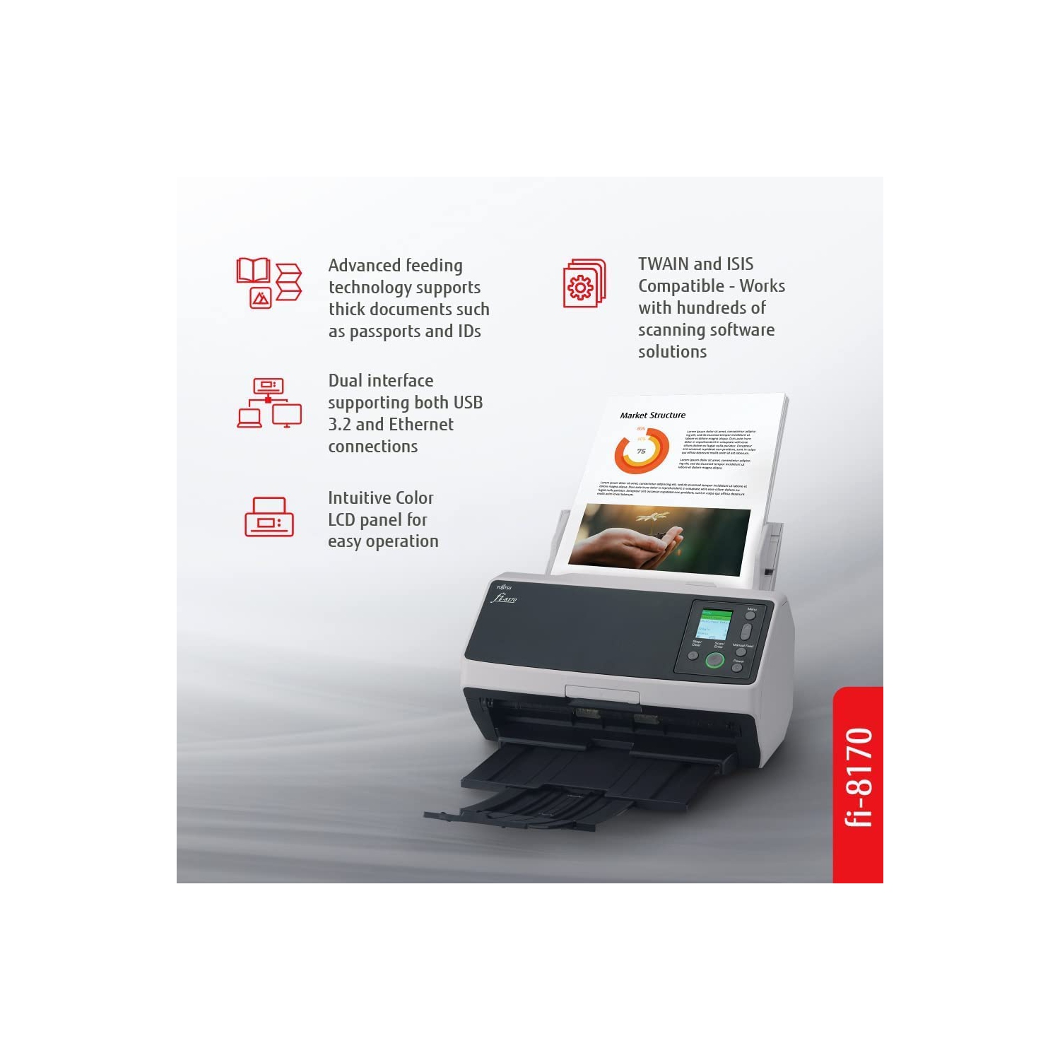 Fujitsu fi-8170 A4 ADF Scanner