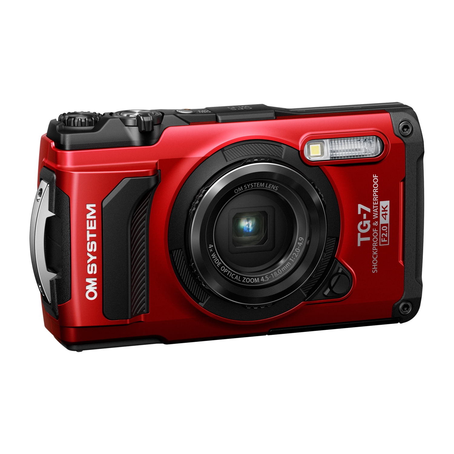 OM SYSTEM Tough TG-7 Digital Camera - Red
