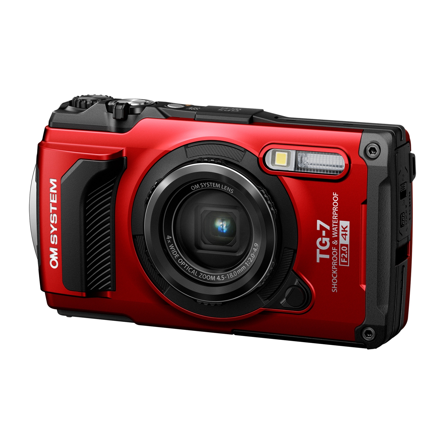 OM SYSTEM Tough TG-7 Digital Camera - Red
