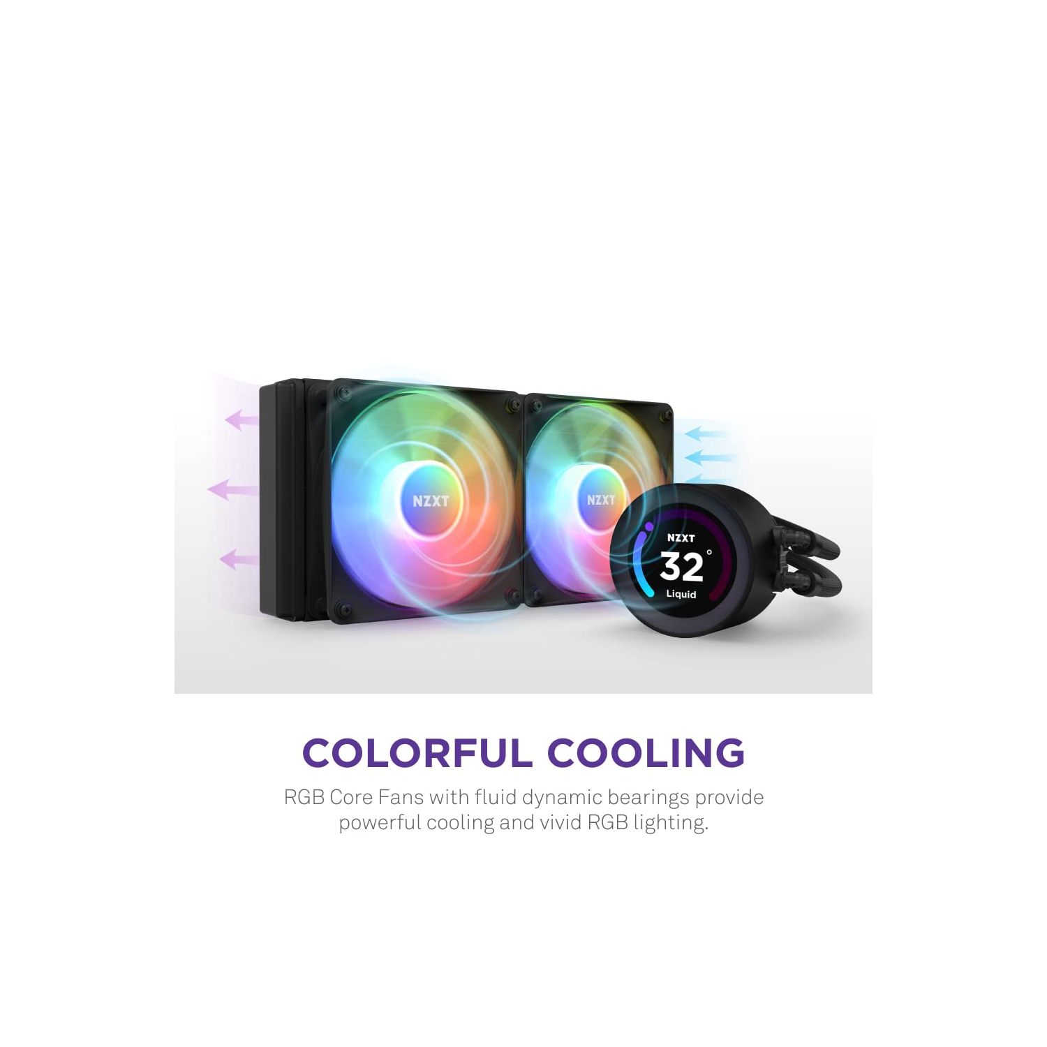 NZXT Kraken Elite v2 280mm RGB AIO CPU Liquid Cooler WT