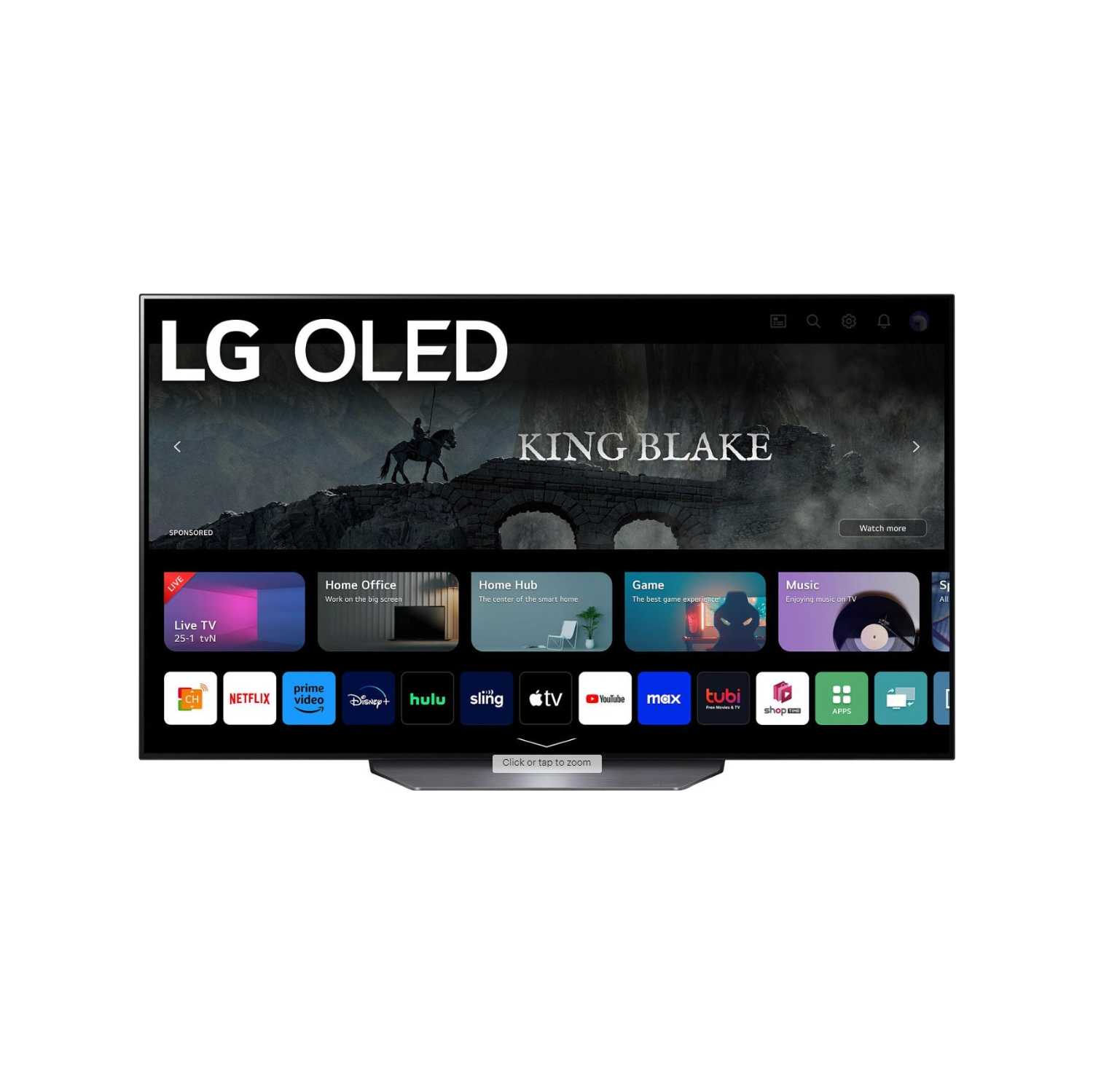 Refurbished - LG OLED65B3PUA 65" 4K UHD HDR OLED webOS Evo ThinQ AI Smart TV - 2023
