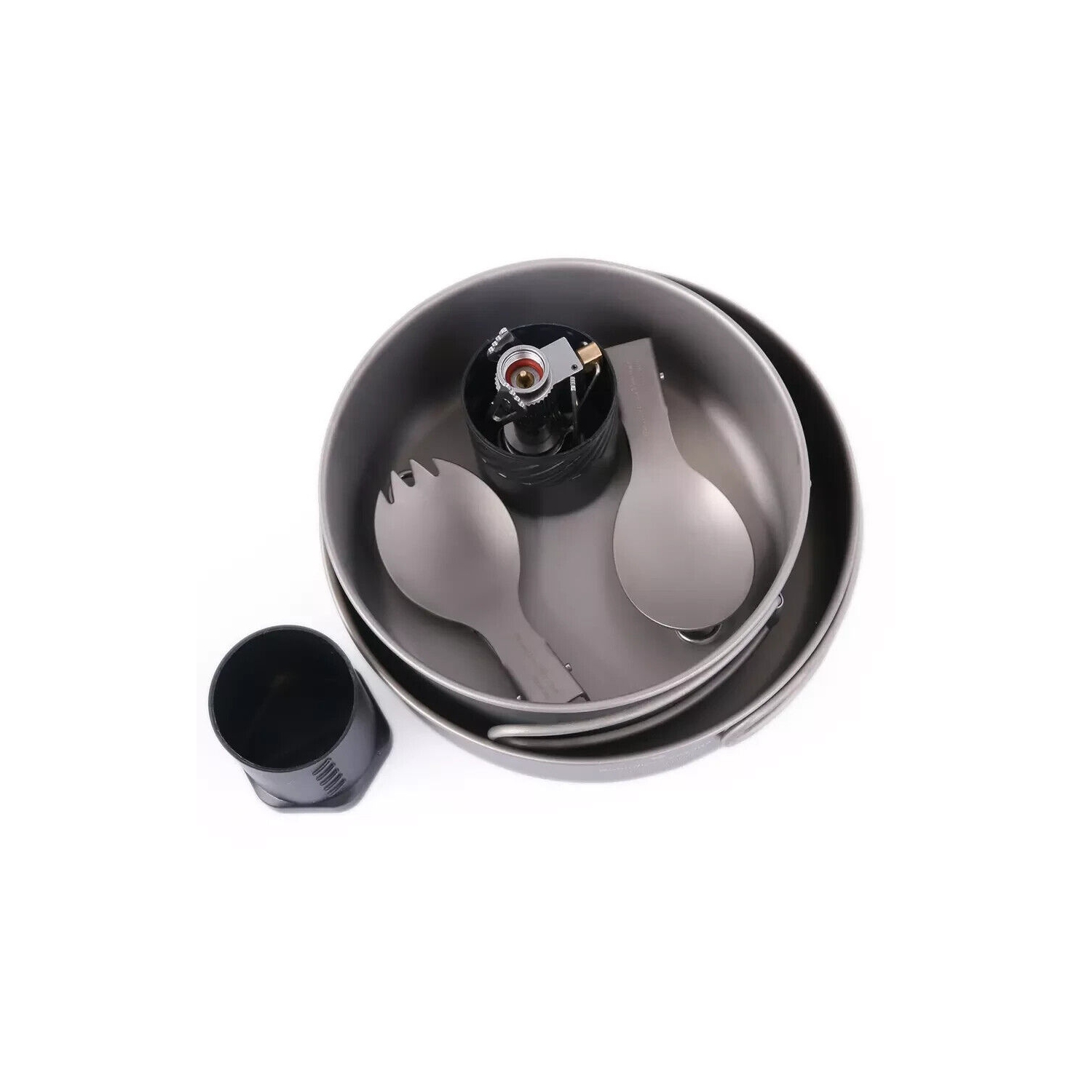 Boundless Voyage Titanium COOK SYSTEM | Ultralight Outdoor Camping Equipment Cookware | Stove, Pot Foldable Compact Outdoor