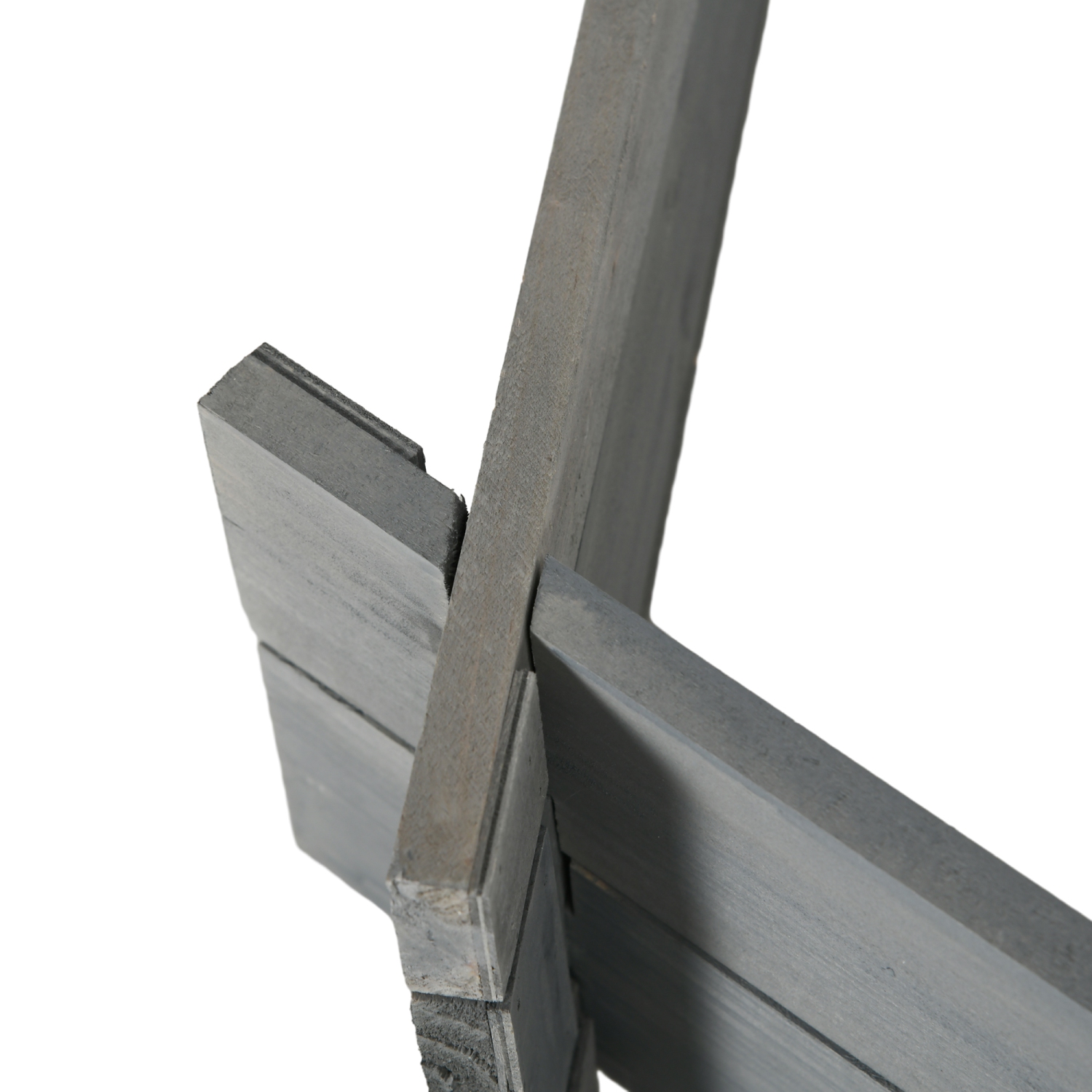 Lit de jardin surélevé sans vis 39 x 36 po Outsunny, jardinière hexagonale, jardin d'herbes pour légumes, fleurs, gris