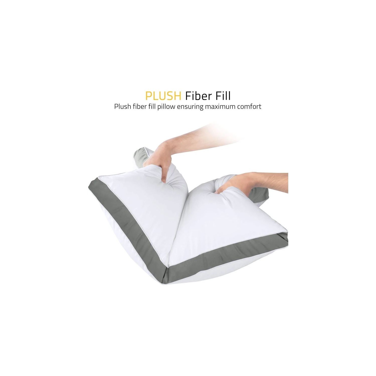 Oreillers rafraîchissants grand format, ensemble de 2 - oreillers à gousset de qualité hôtel pour le dos, le ventre ou les pyjamas latéraux