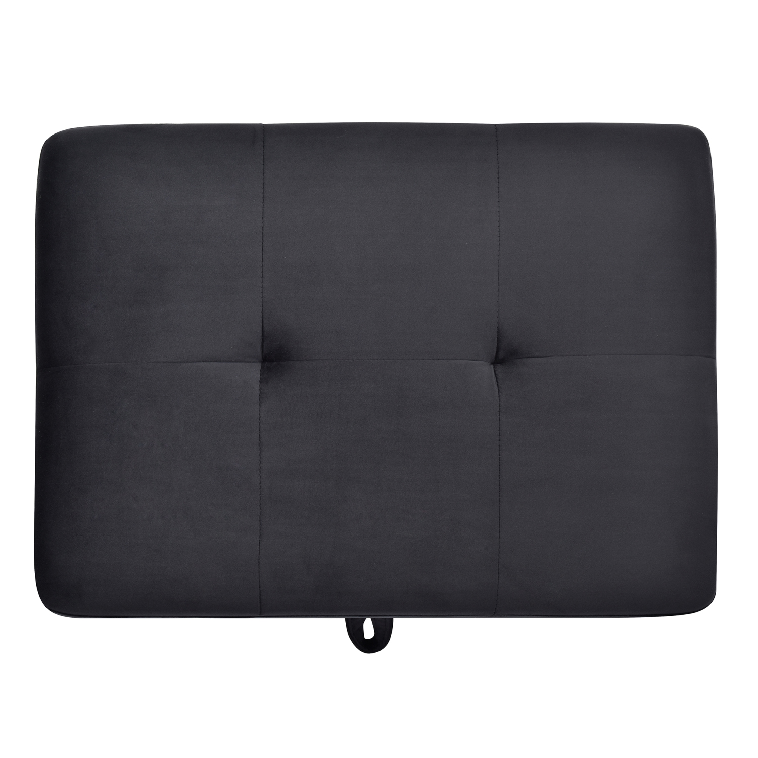 Monaco Black Tufted Storage Ottoman