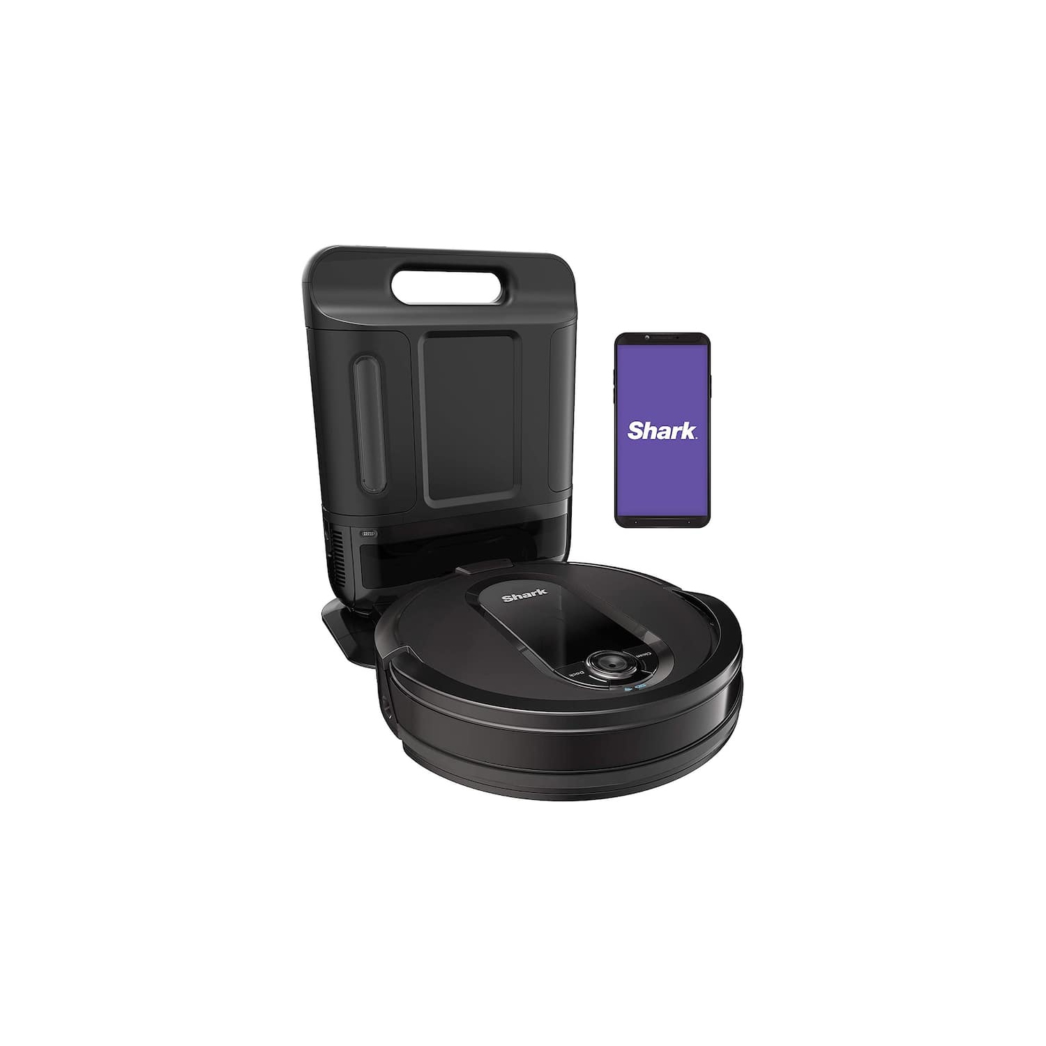Remis à neuf - aspirateur robot IQ de Shark avec base XL à vidage automatique, sans sac