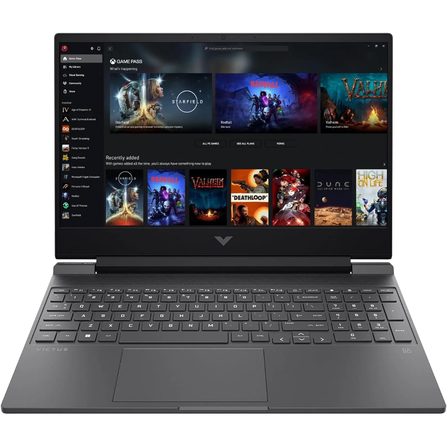 HP Victus Gaming Laptop, 15.6" FHD 144Hz Screen, 12th Gen Intel Core i5-12500H, NVIDIA GeForce RTX 4060, 32GB RAM, 1TB PCIe SSD, Webcam, Backlit KB, Wi-Fi 6, Windows 11 Home