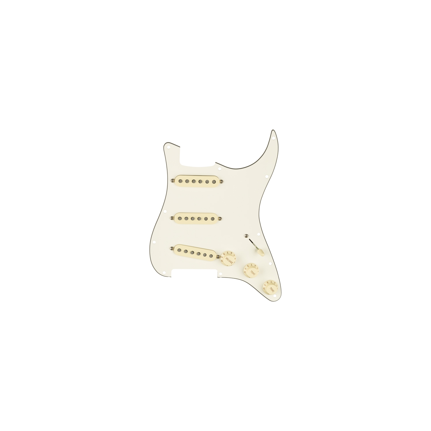 Fender Tex-Mex SSS Pre-Wired Stratocaster Pickguard - Parchment