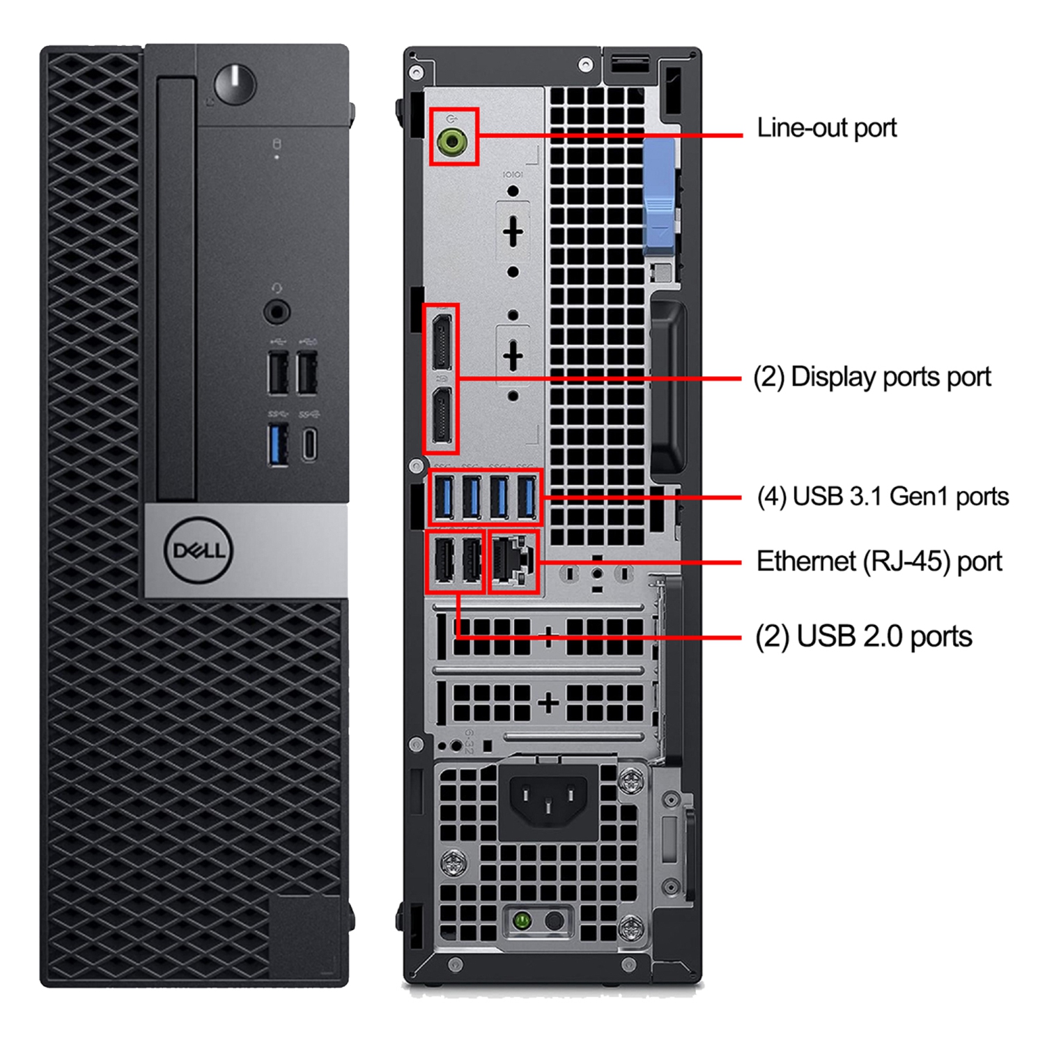 Refurbished - Desktop Computer Dell OptiPlex 5060/7060 SFF PC| Intel Core i5 up to 4.10 GHz| 16GB DDR4 RAM| New 1TB NVMe SSD| Windows 11 Pro| New 24