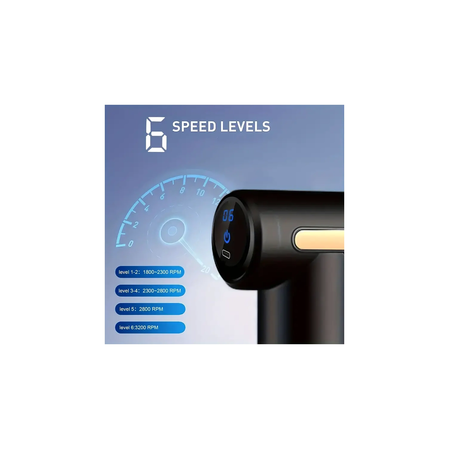 Appareil de massage à percussion portatif Deep Tissue - compact, puissant | soulager la douleur du corps, du dos et du cou | couple élevé, conception