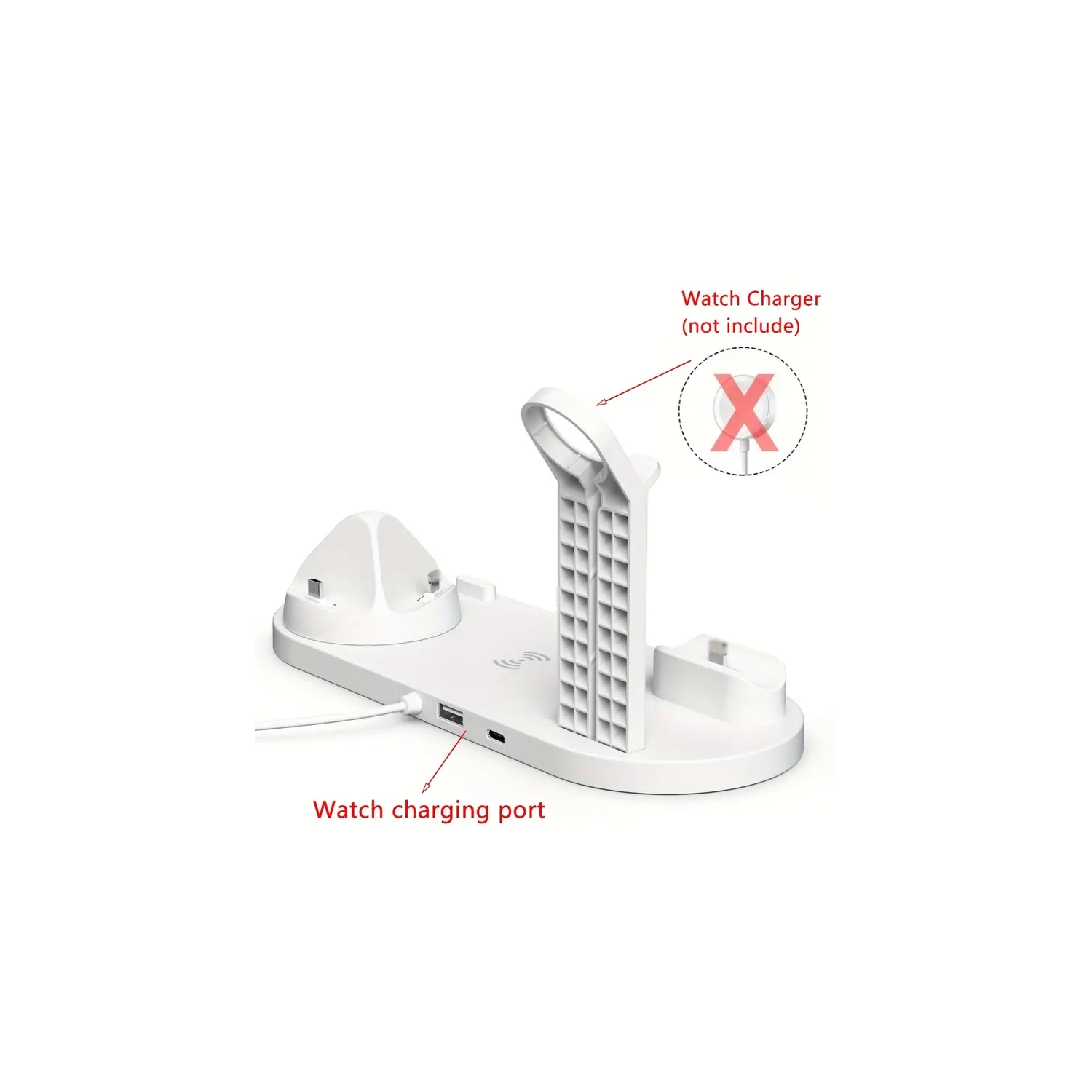 15W Fast Wireless Charger Station for iPhone 6/7/8/X/XS/XR/11/12/13/14 Pro Max & AirPods | Samsung/Xiaomi/Vivo Wireless Charging Pad