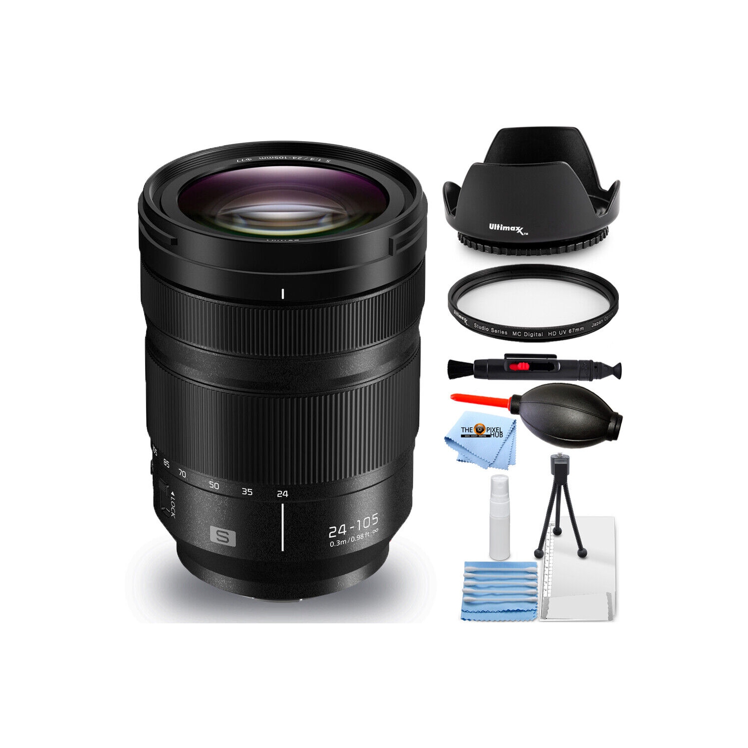 Panasonic Lumix S 24-105mm f/4 Macro O.I.S. Lens S-R24105 - 7PC