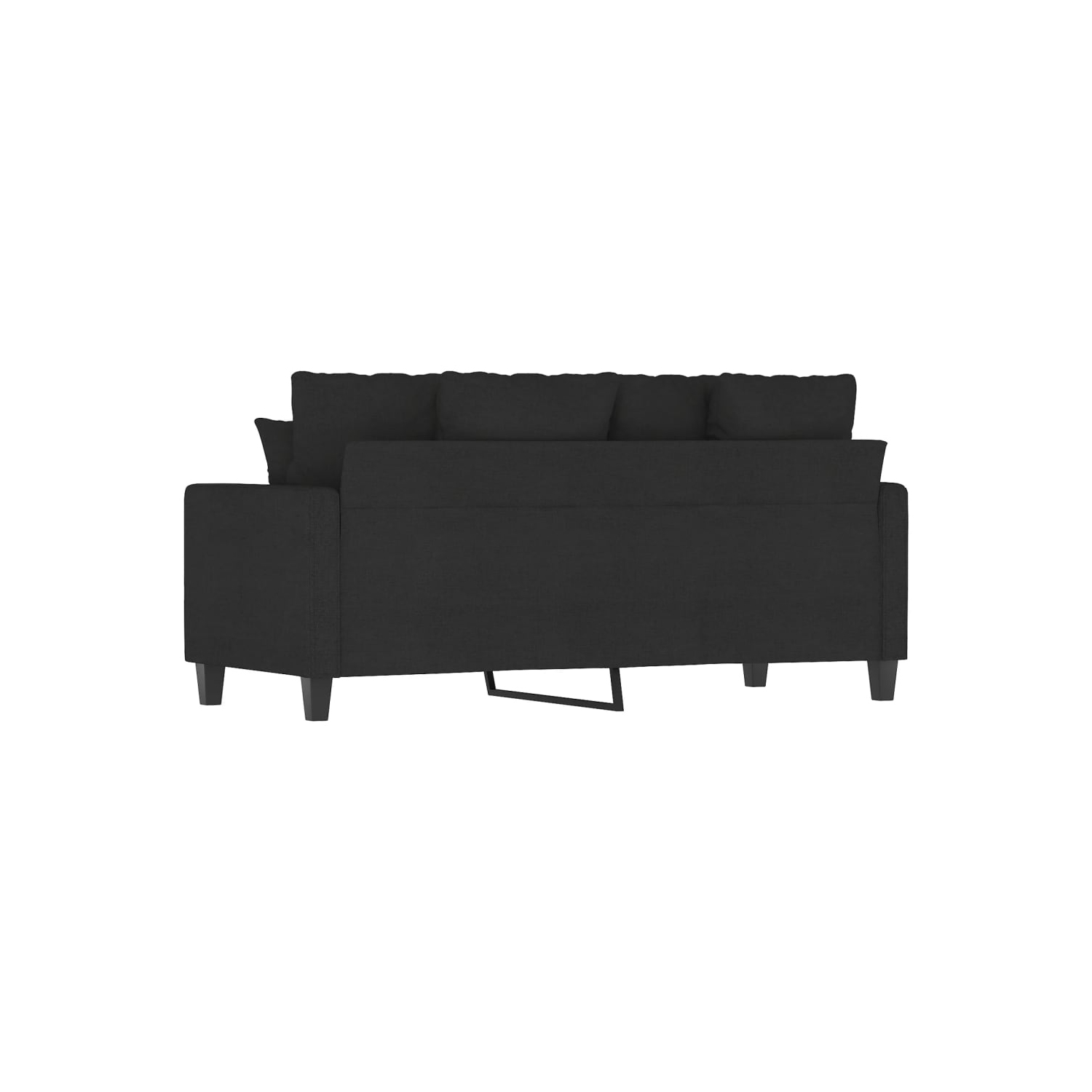 vidaXL 2-Seater Sofa Black 140 cm Fabric