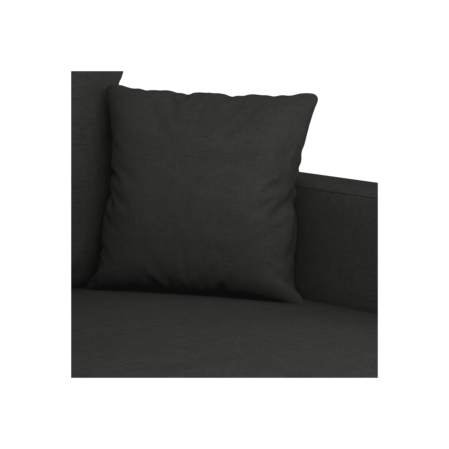 vidaXL 2-Seater Sofa Black 140 cm Fabric