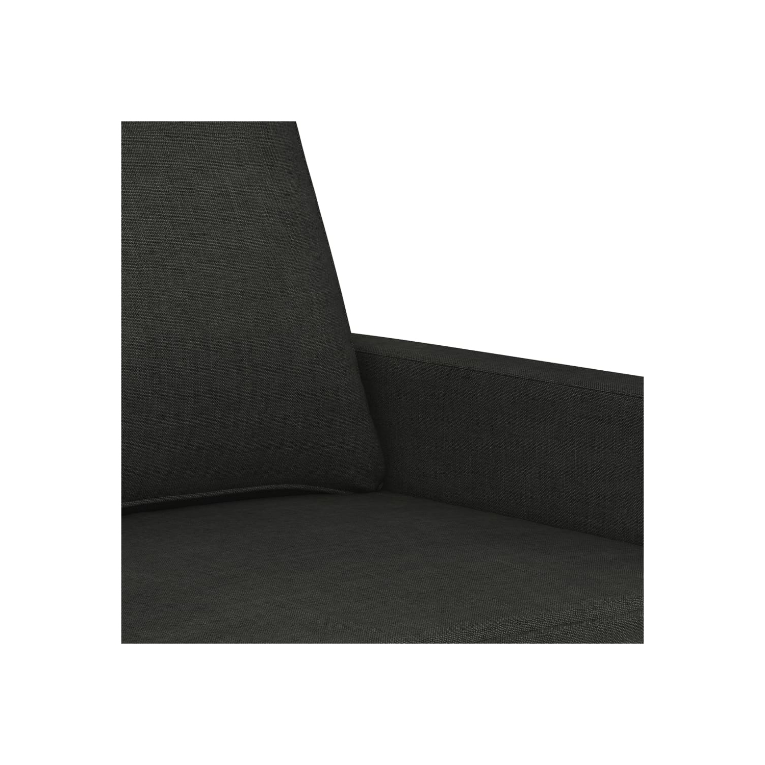 vidaXL 2-Seater Sofa Black 120 cm Fabric