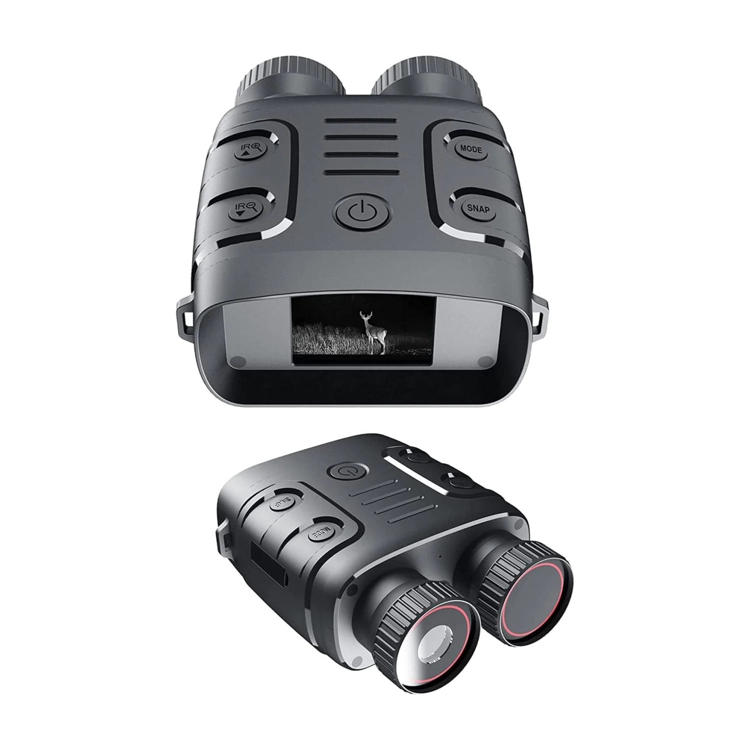 Appareil de vision nocturne binoculaire à infrarouge 1080p - Zoom numérique 5X pour la chasse, le bateau | utilisation jour/nuit, prise de