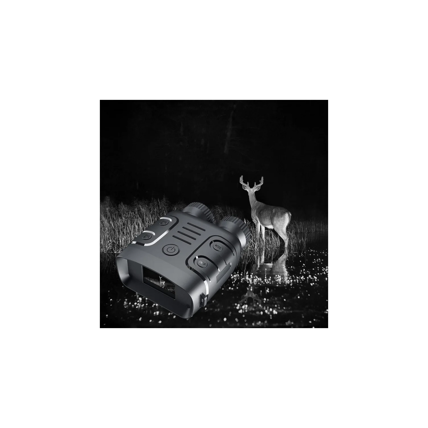 Appareil de vision nocturne binoculaire à infrarouge 1080p - Zoom numérique 5X pour la chasse, le bateau | utilisation jour/nuit, prise de