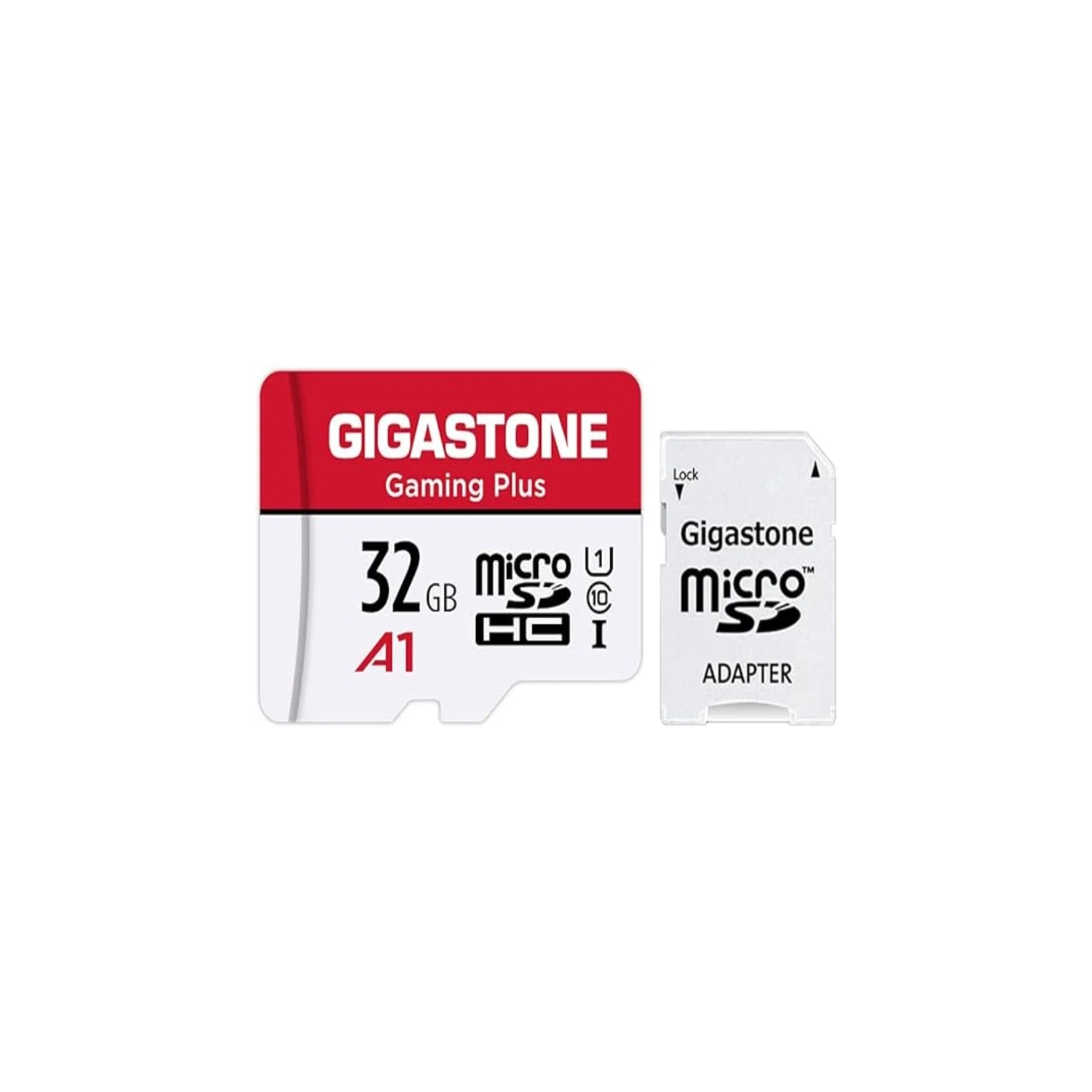 Gigastone 32GB Micro SD Card with Adapter - U1 C10 Class 10 | Full HD Available | 90MB/s Micro SDHC UHS-I Memory Card