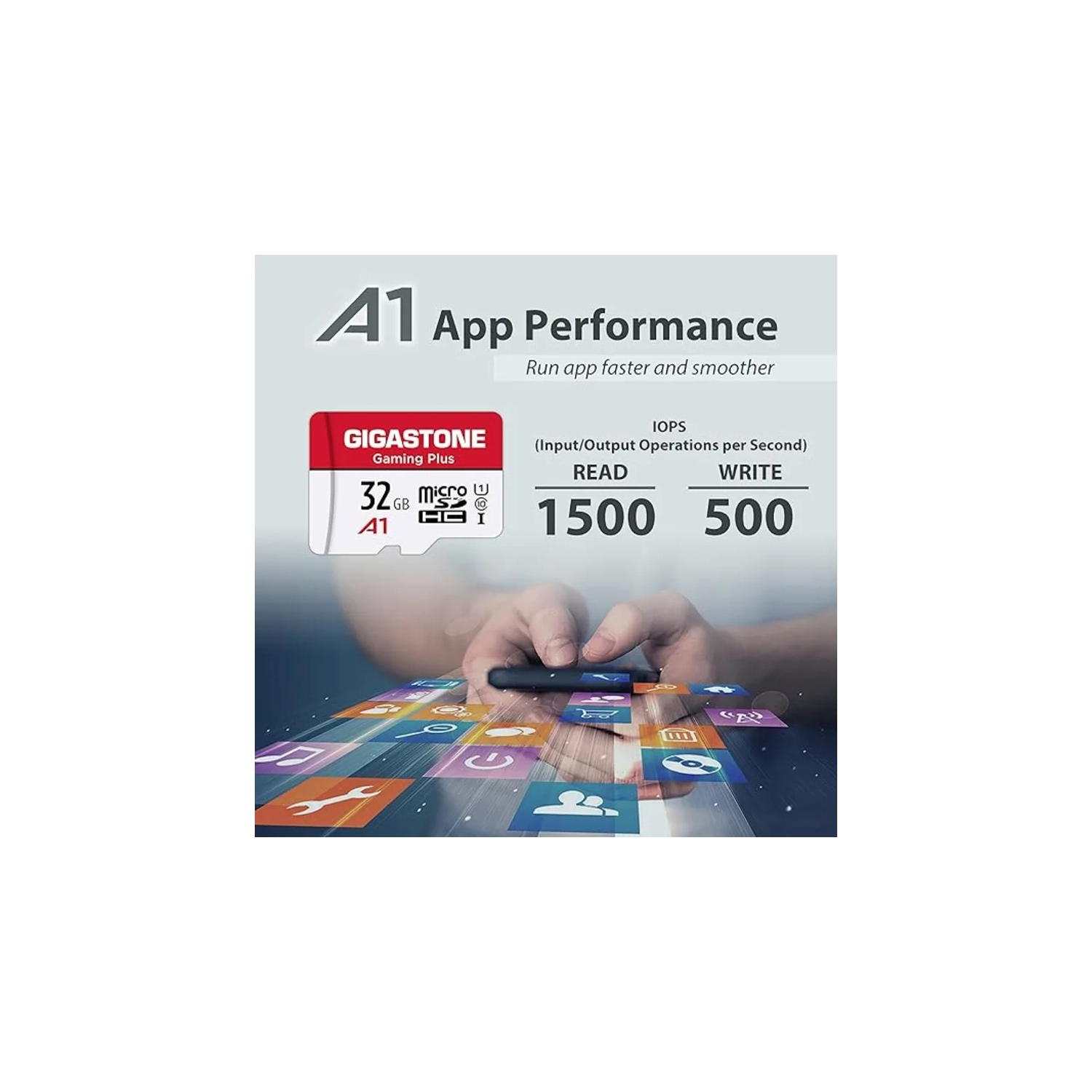 Gigastone 32GB Micro SD Card with Adapter - U1 C10 Class 10 | Full HD Available | 90MB/s Micro SDHC UHS-I Memory Card