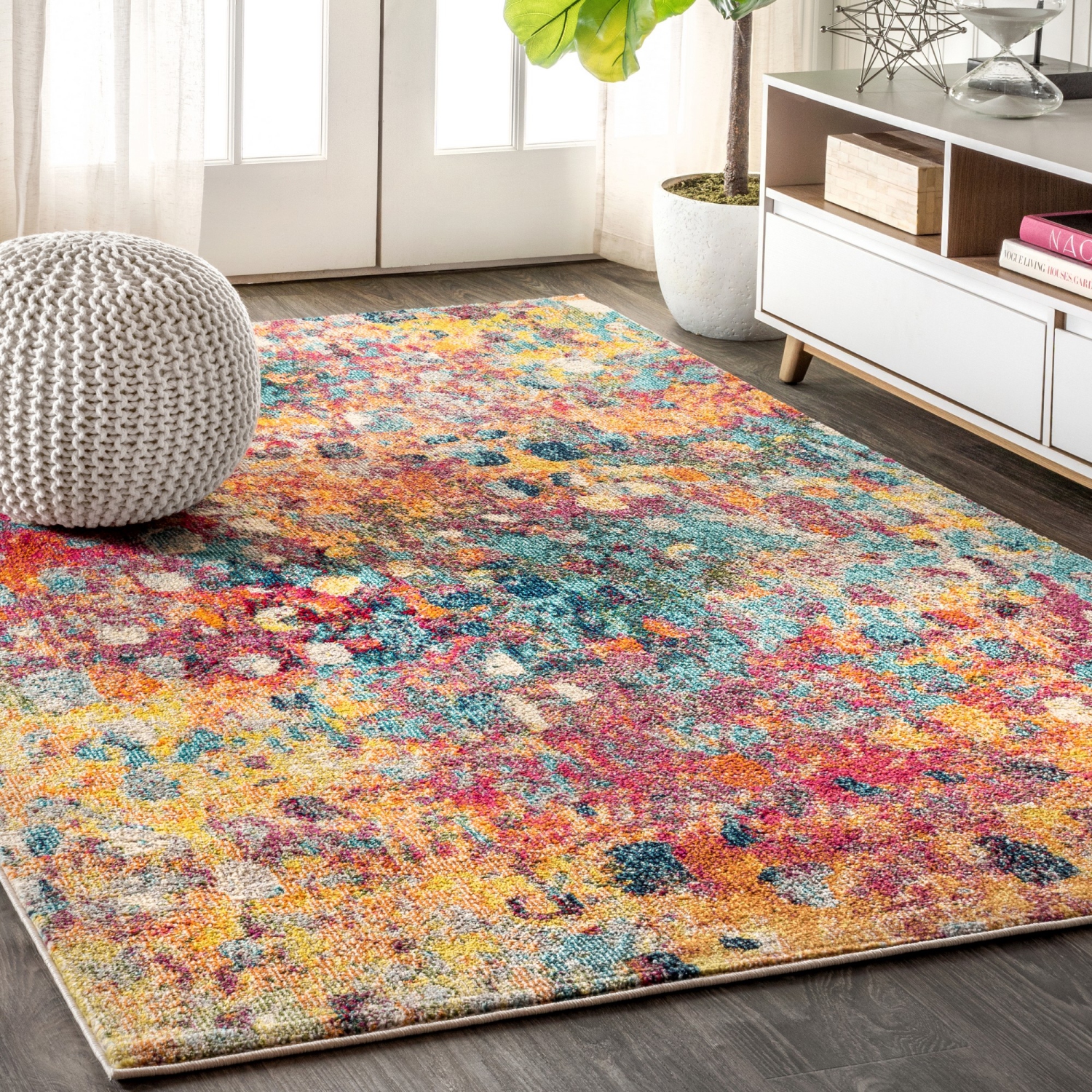Inspired Contemporary Pop Modern Abstract Area Rug