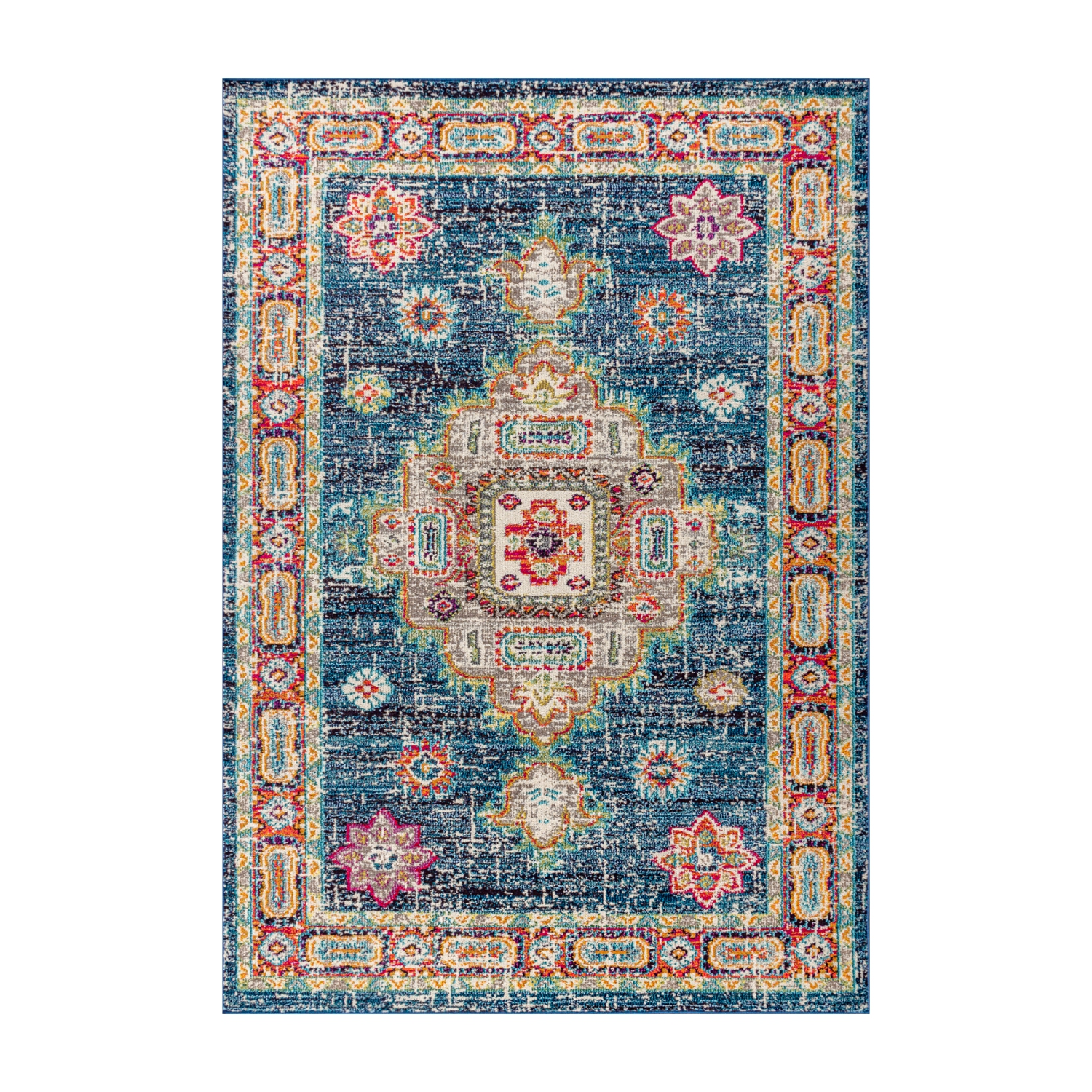 Bpl Bohemian Flair Boho Vintage Medallion Area Rug