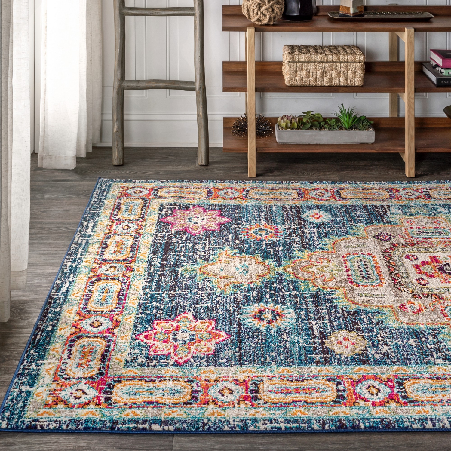 Bpl Bohemian Flair Boho Vintage Medallion Area Rug